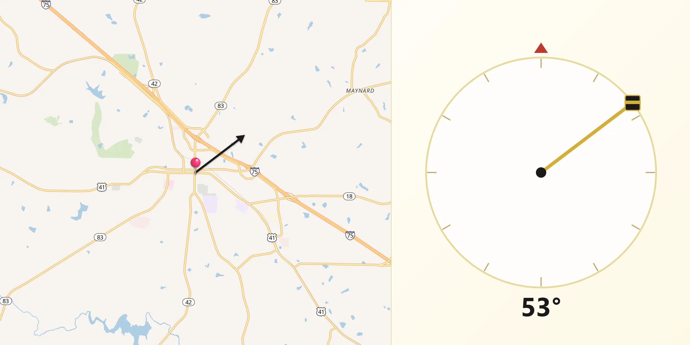 Qibla Direction from Forsyth