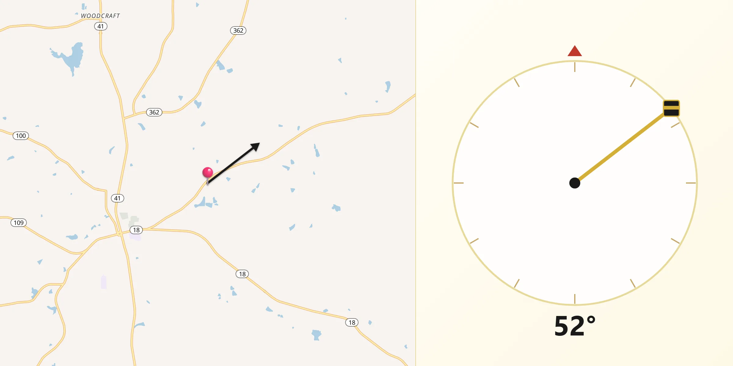 Qibla Direction from Meriwether