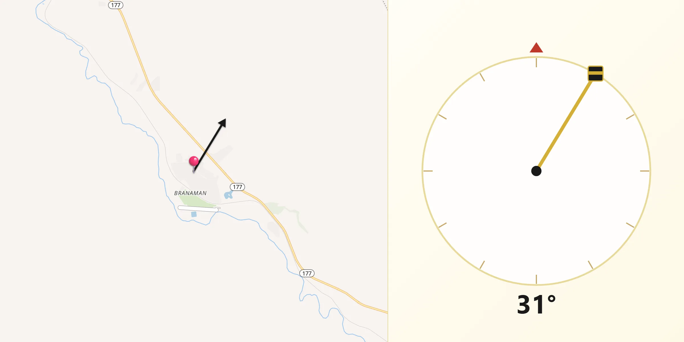 Qibla Direction from Kearny