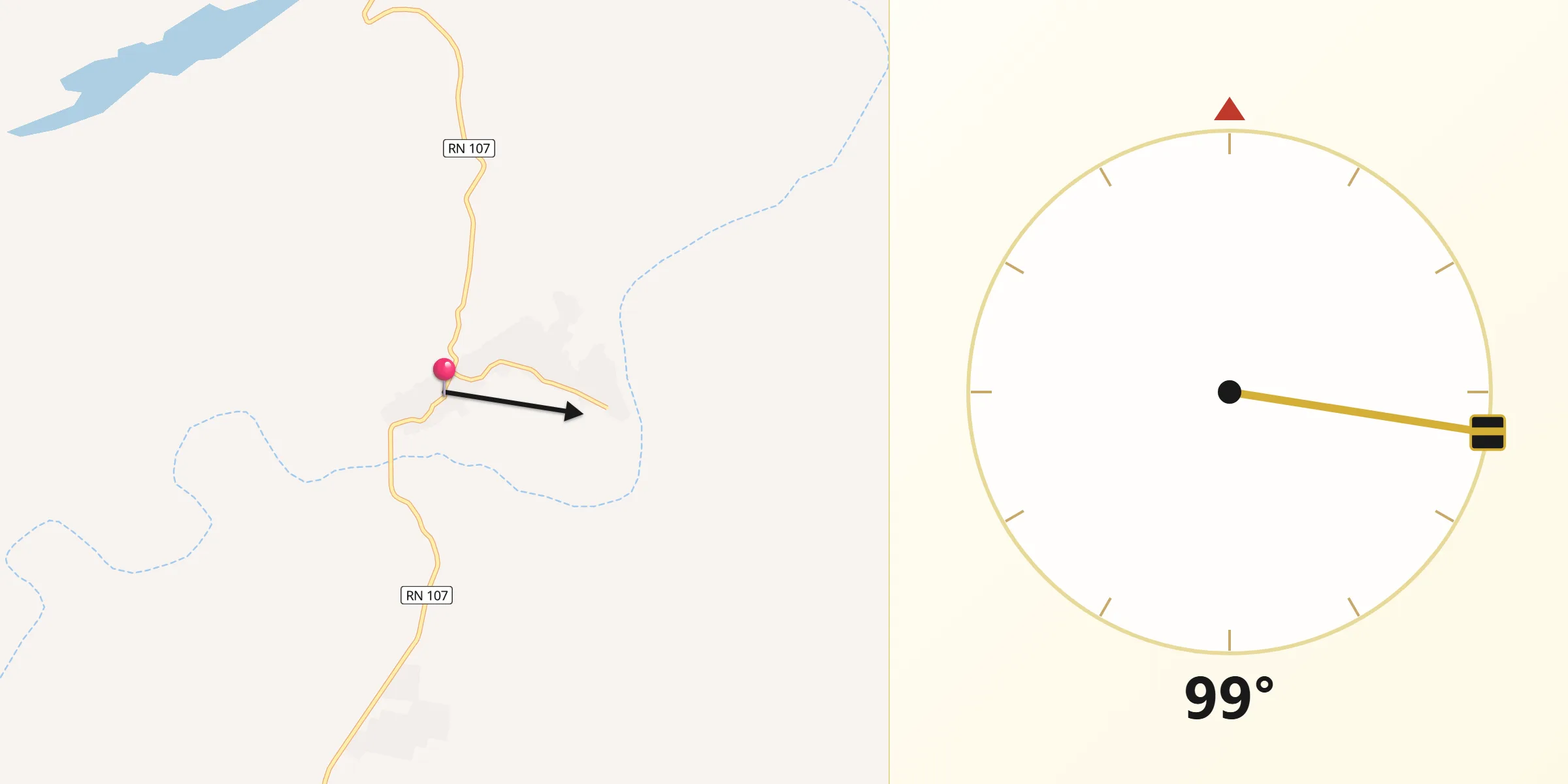 Direction vers la Qibla depuis Brezina