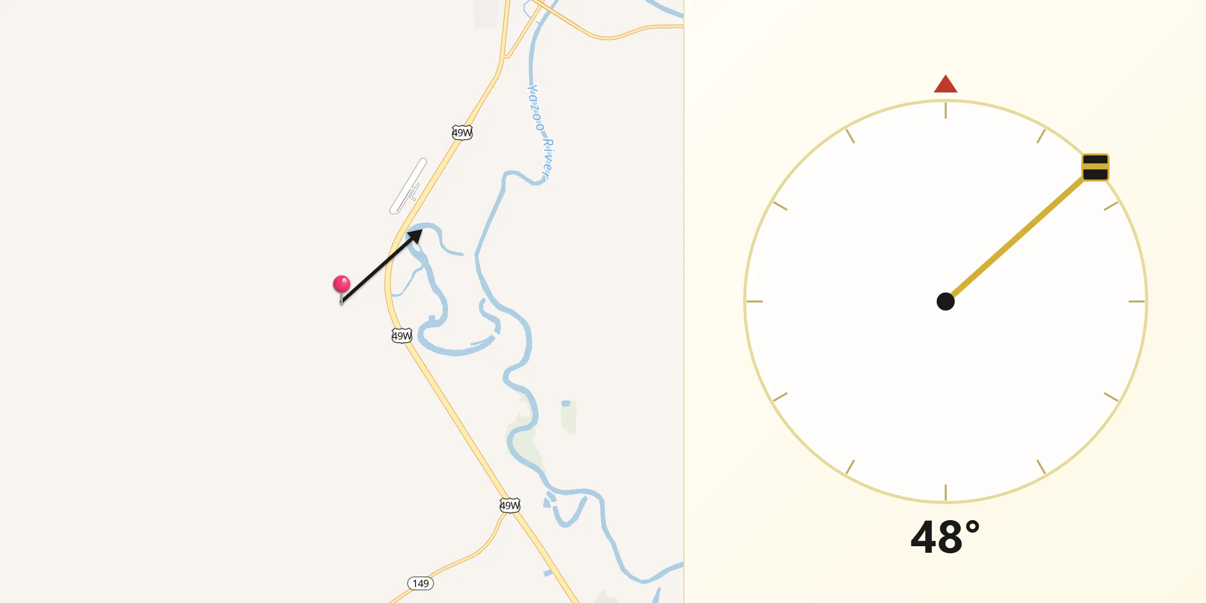 Qibla Direction from Humphreys