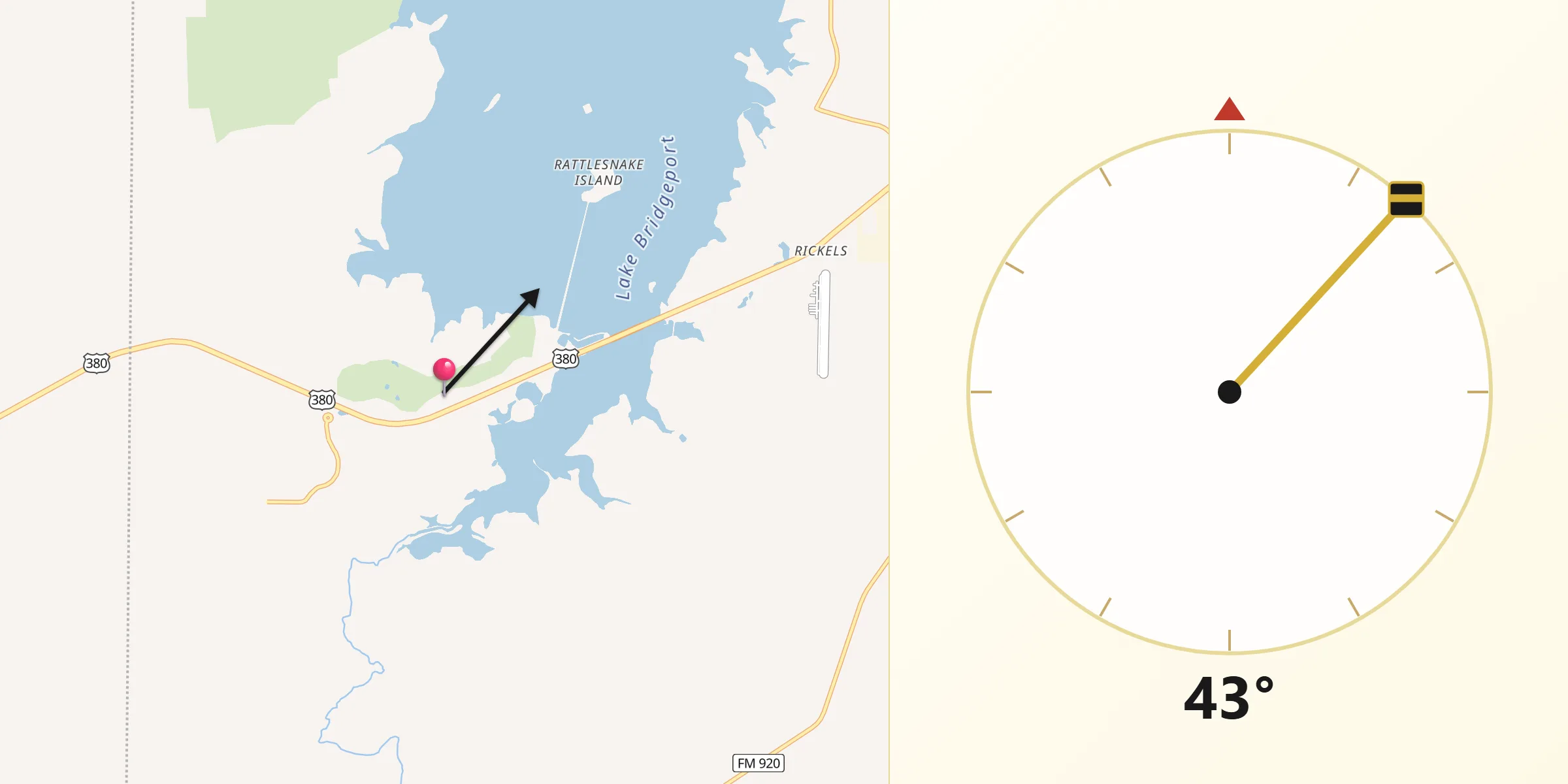 Qibla Direction from Runaway Bay
