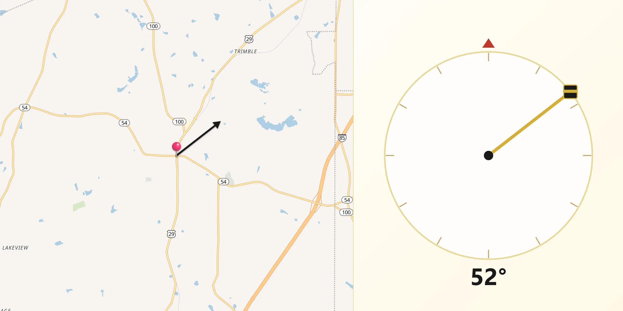 Qibla Direction from Hogansville