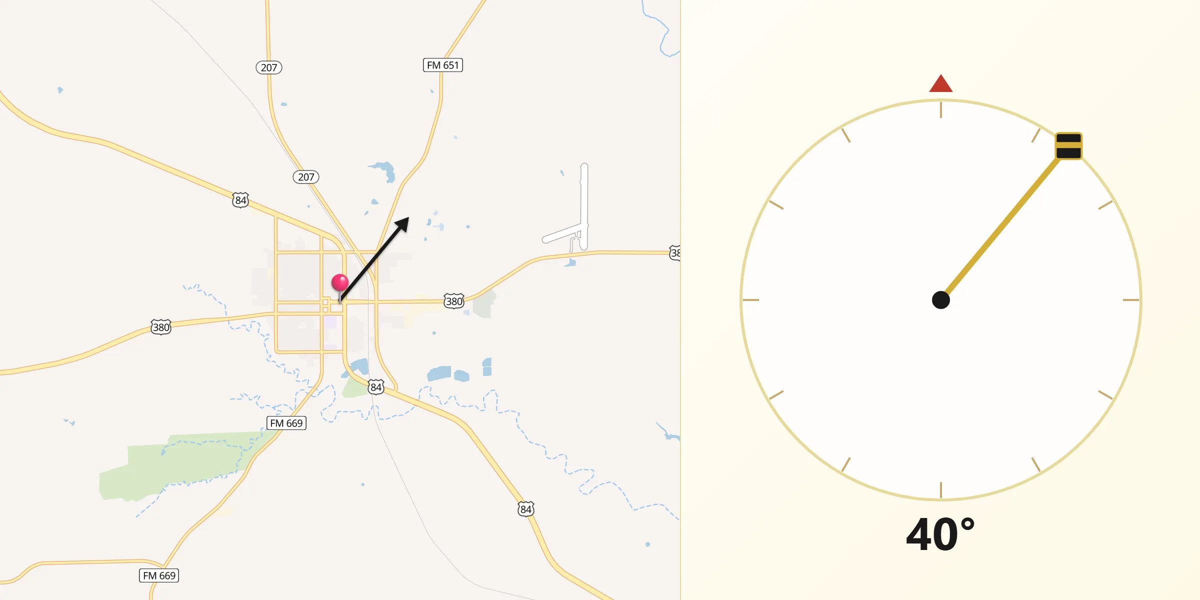 Qibla Direction from Post