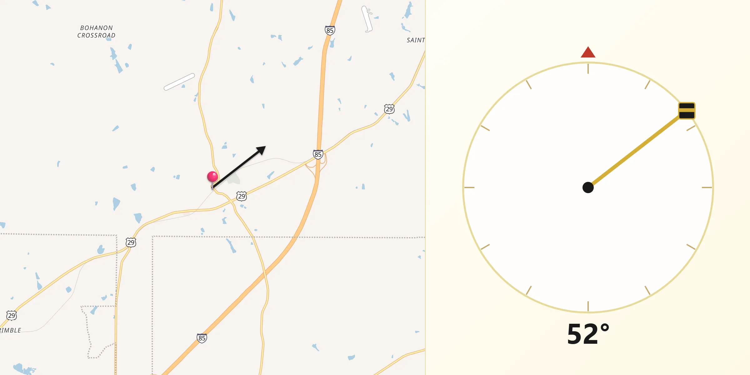 Qibla Direction from Grantville