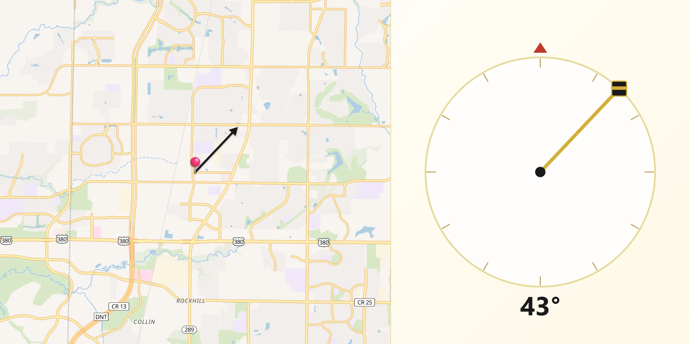 Qibla Direction from Prosper