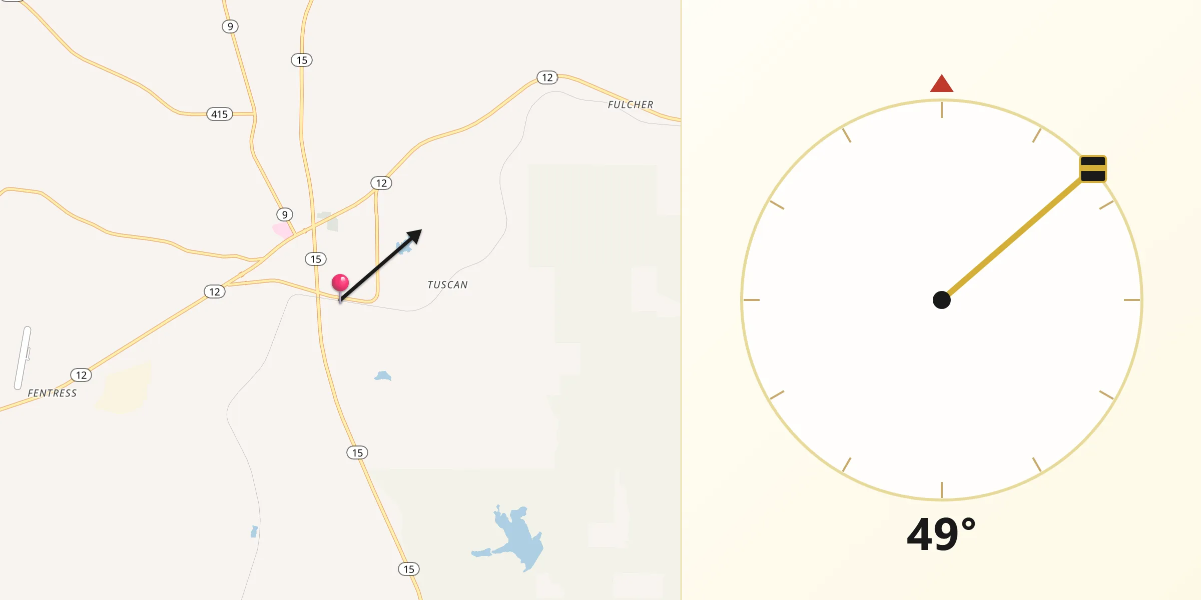 Qibla Direction from Ackerman