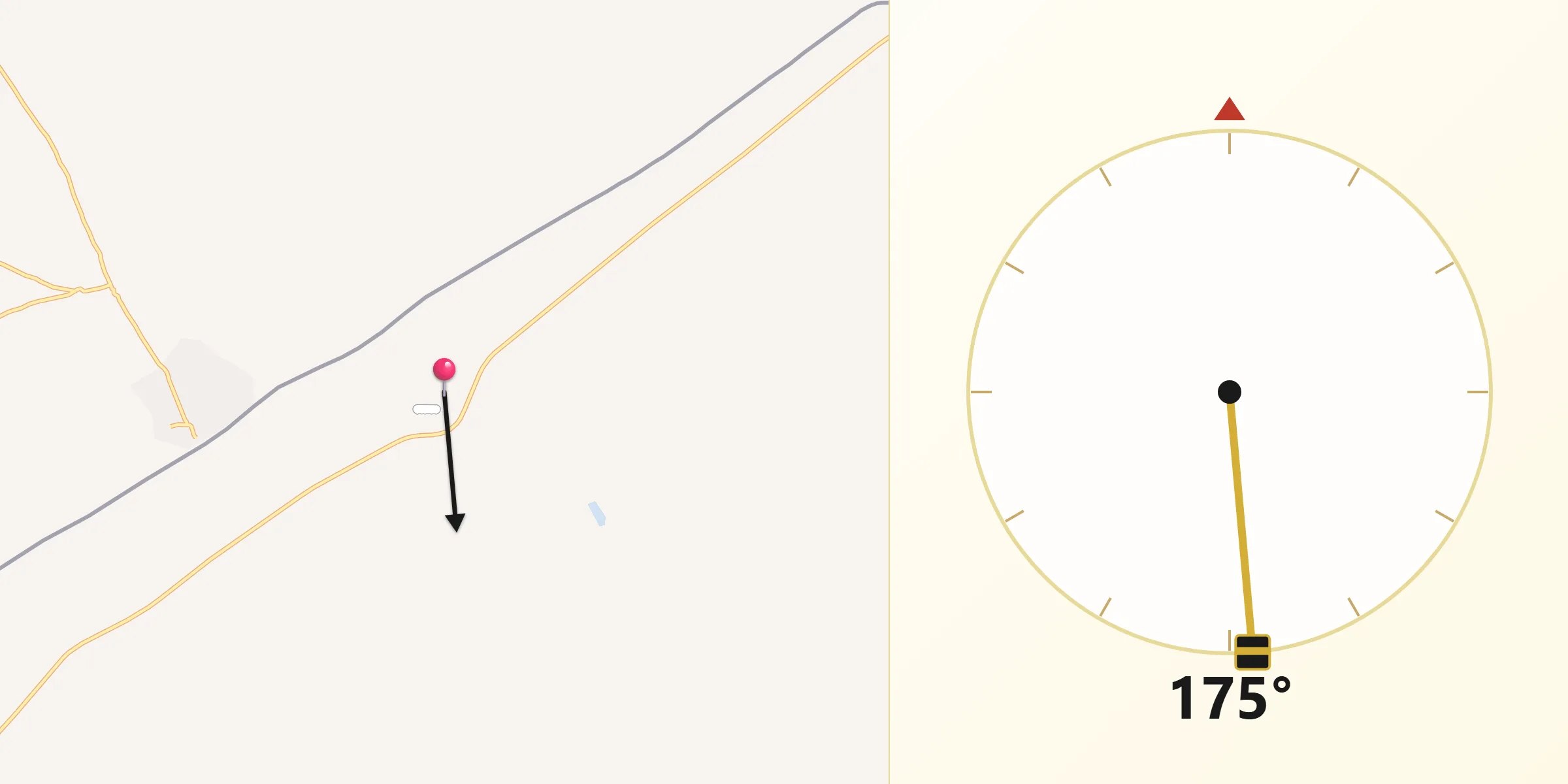 Qibla Direction from Rukban