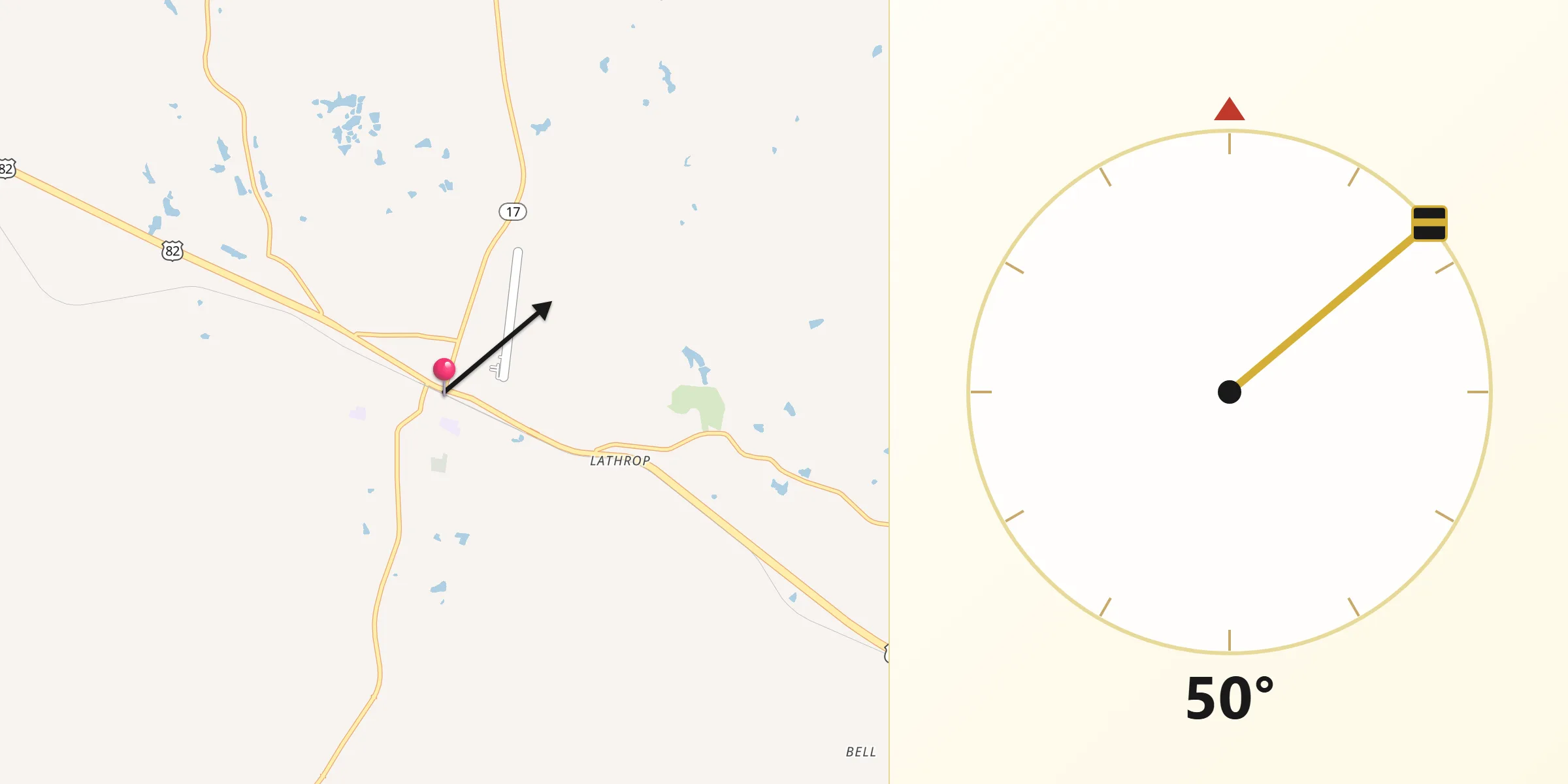 Qibla Direction from Reform