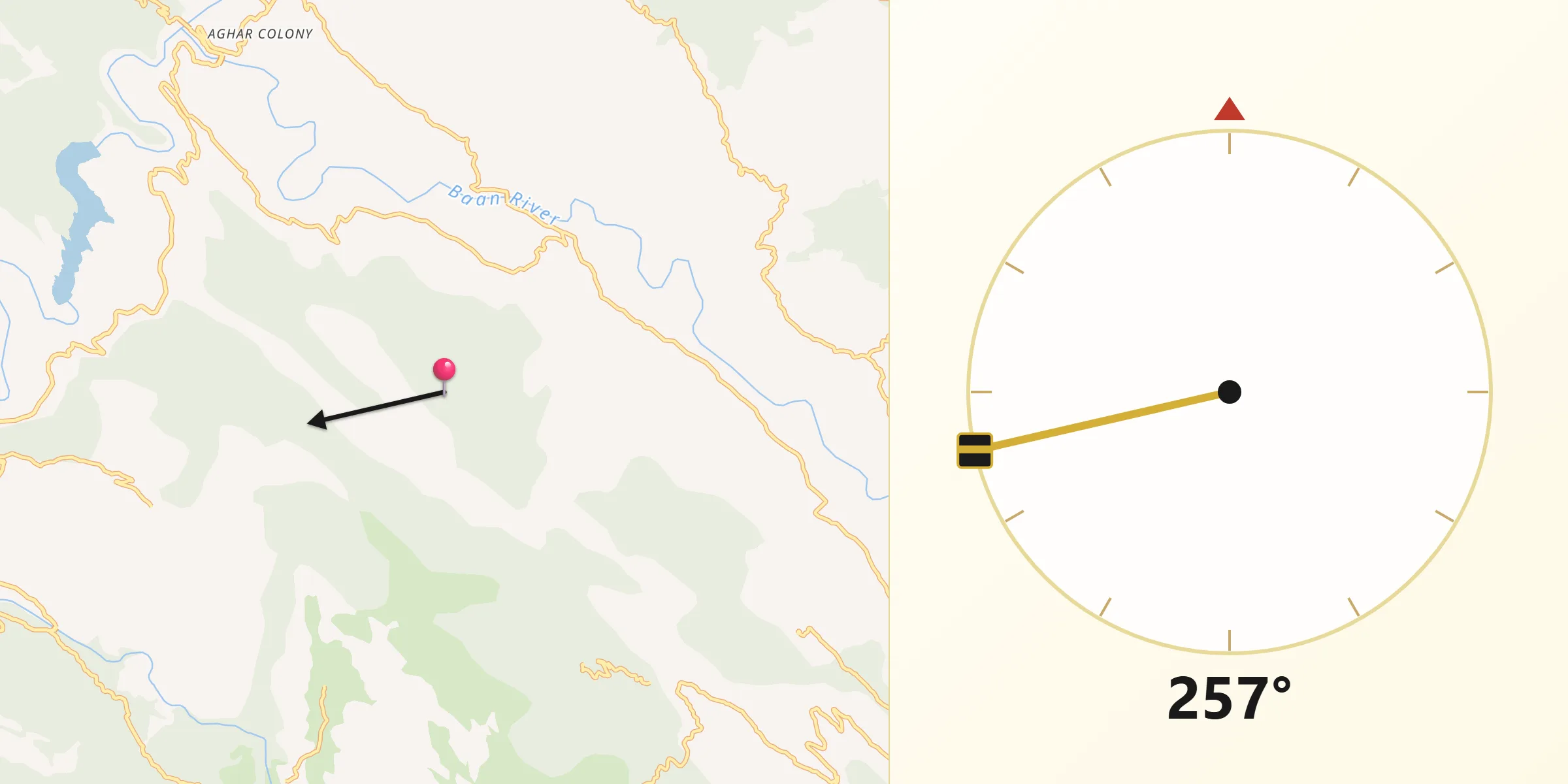 Kotli District سے مکہ کی سمت