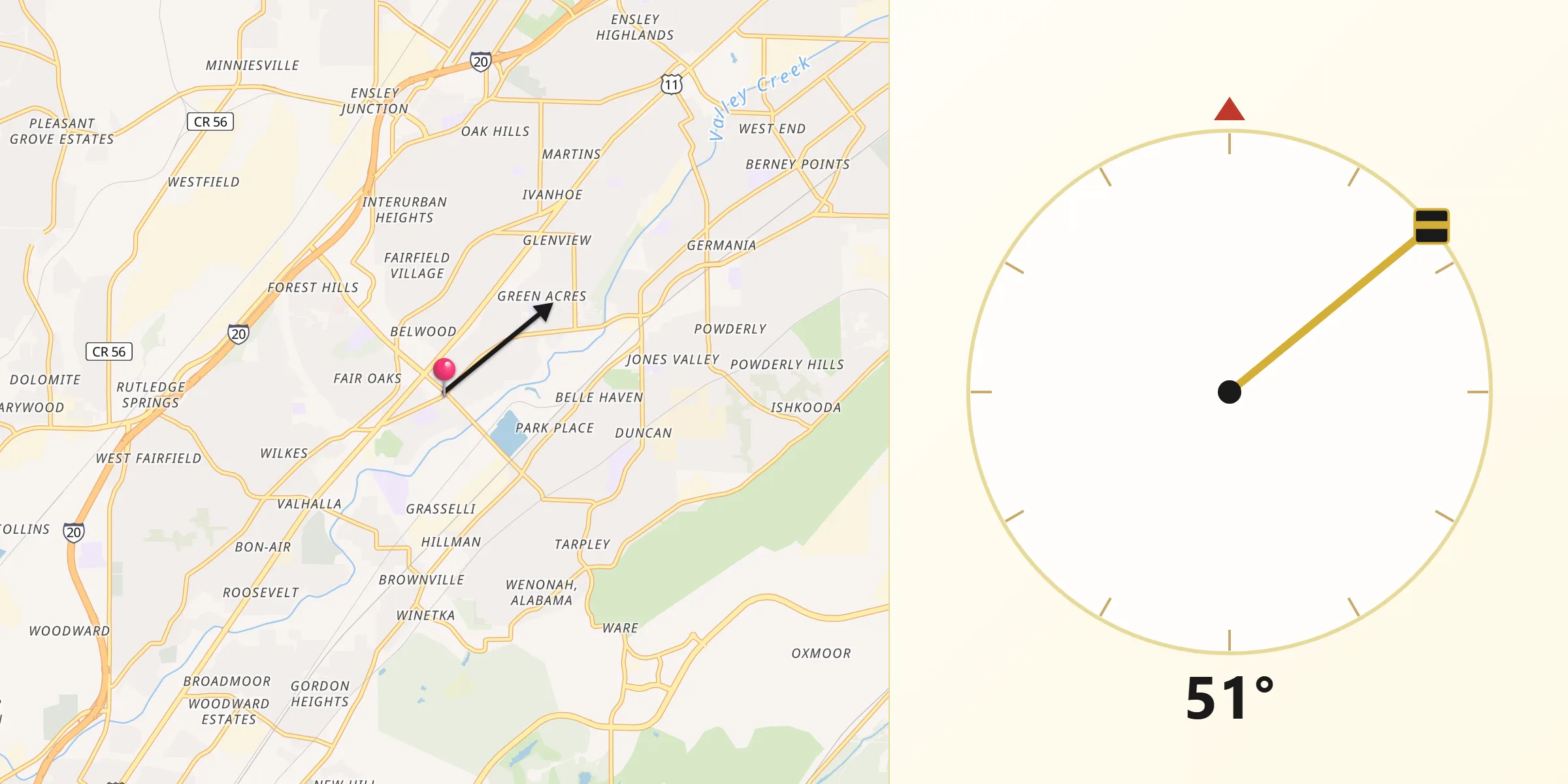 Qibla Direction from Midfield
