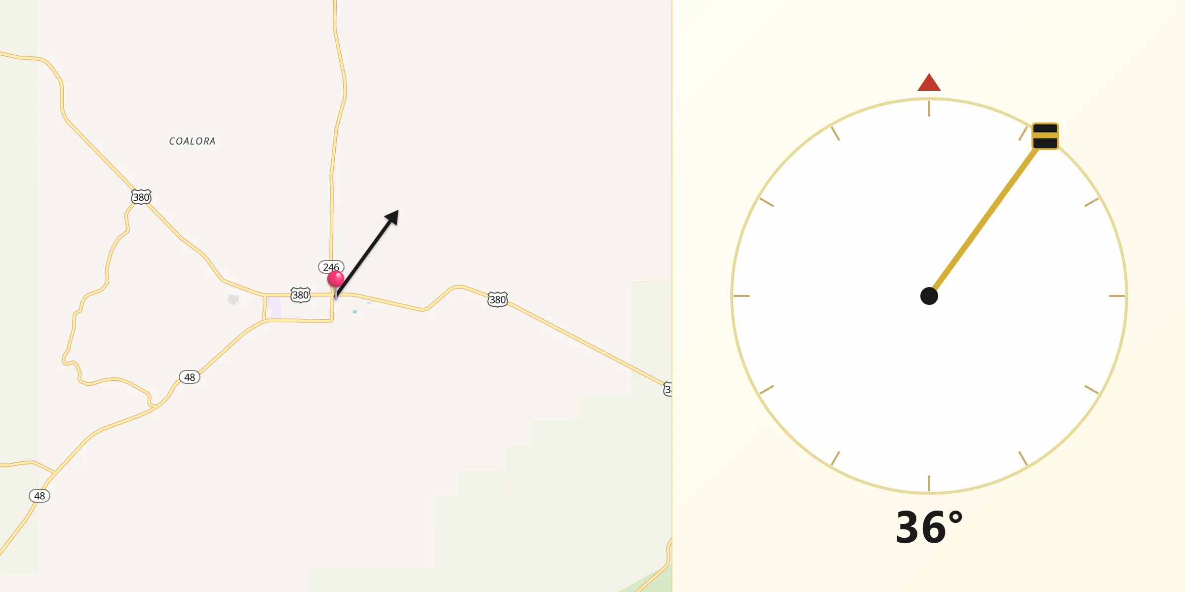 Qibla Direction from Capitan