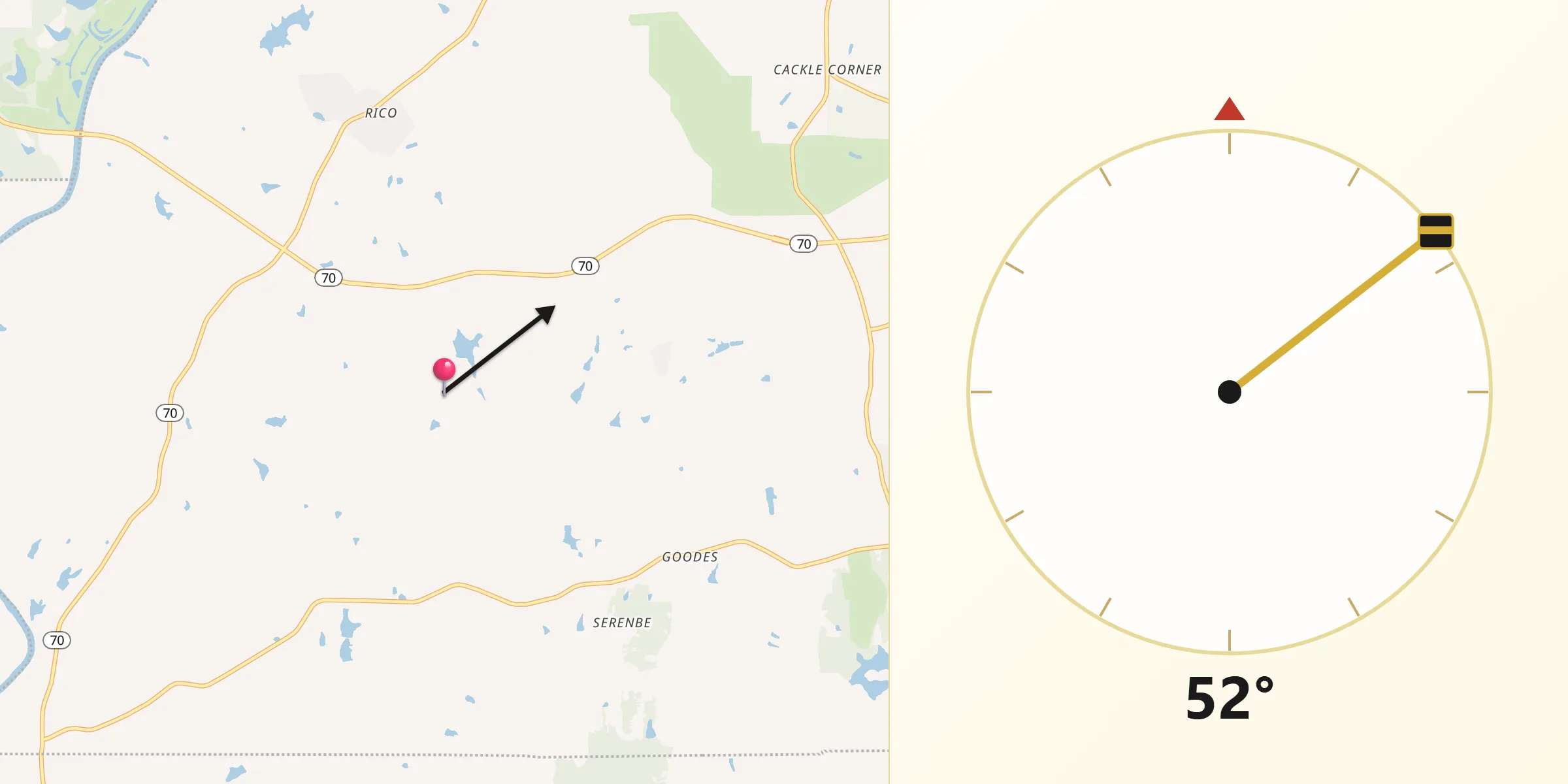 Qibla Direction from Chattahoochee Hills