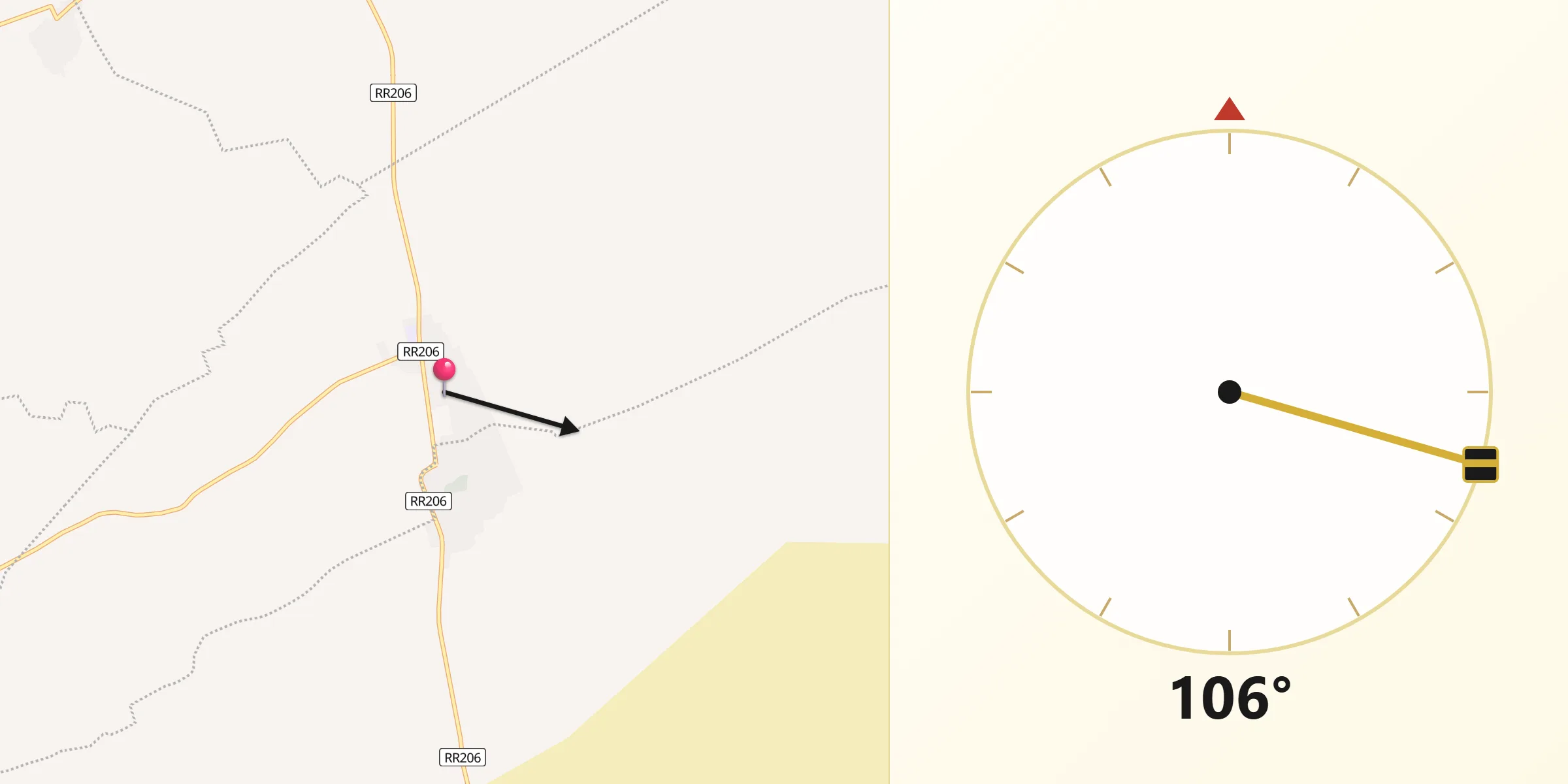اتجاه القبلة من جمنة