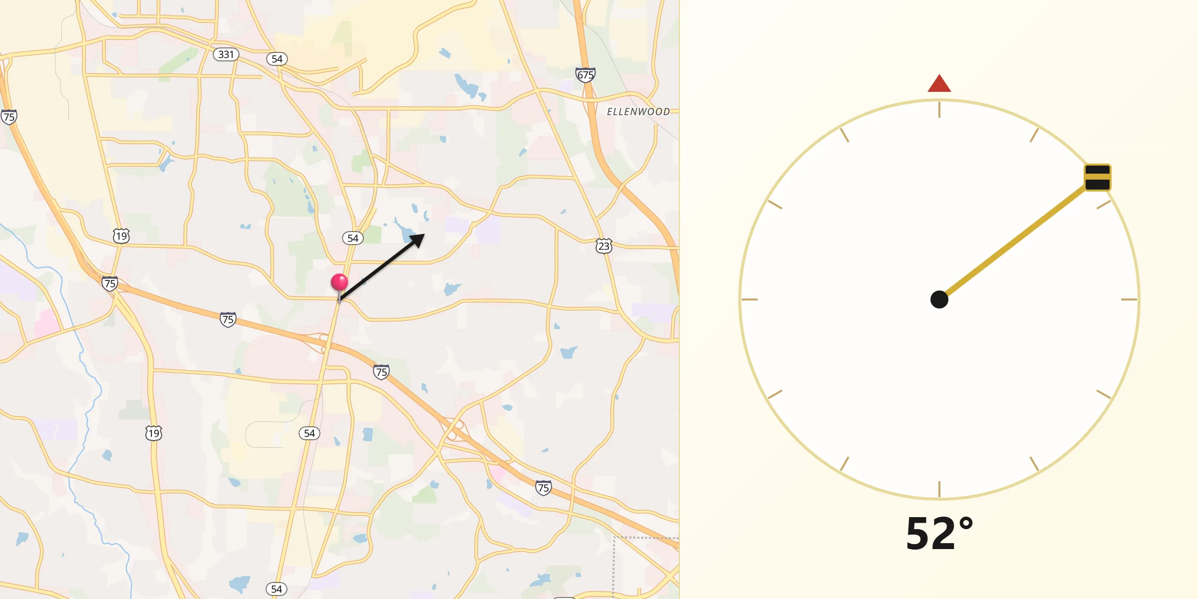 Qibla Direction from Morrow