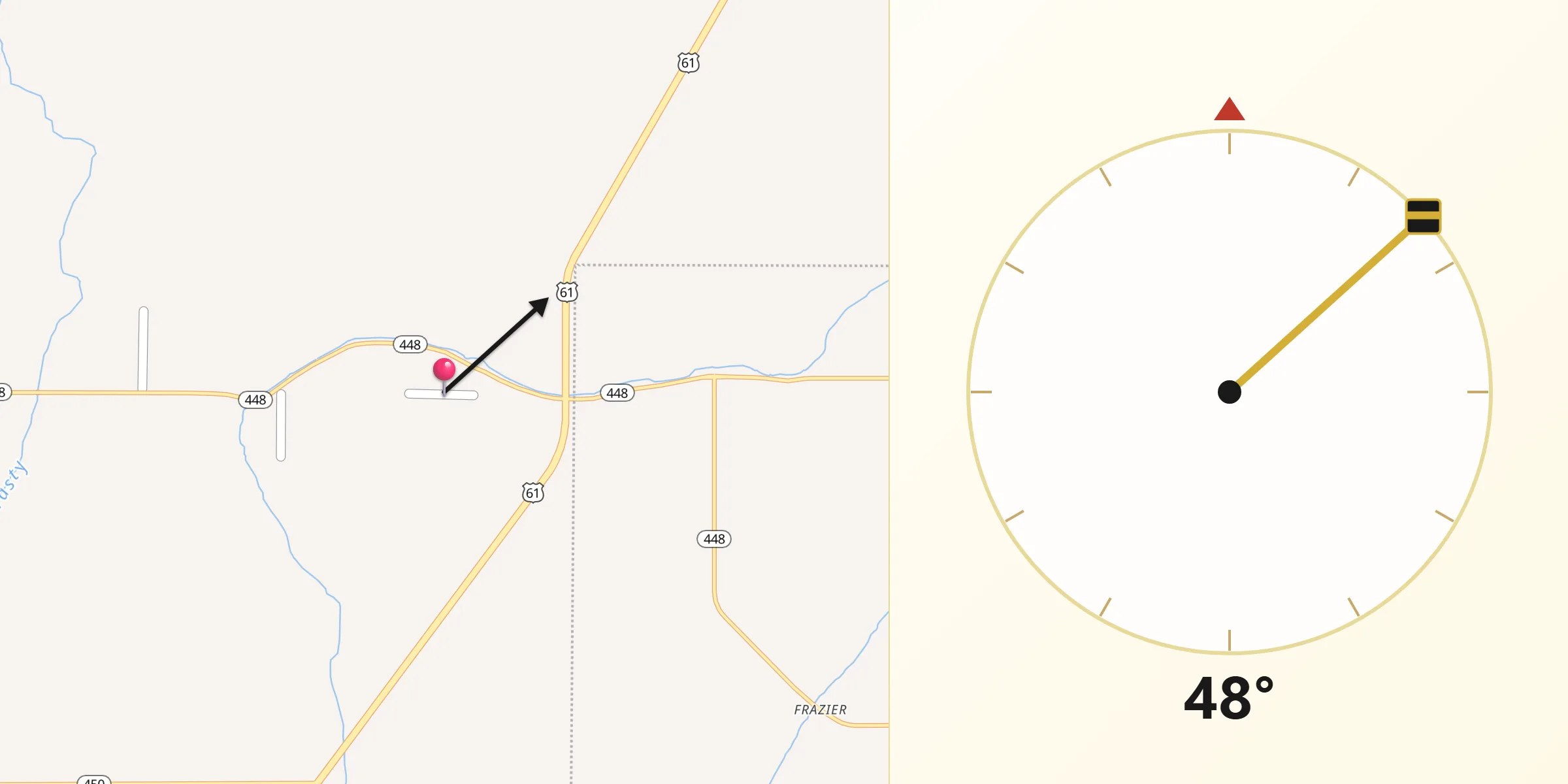 Qibla Direction from Shaw