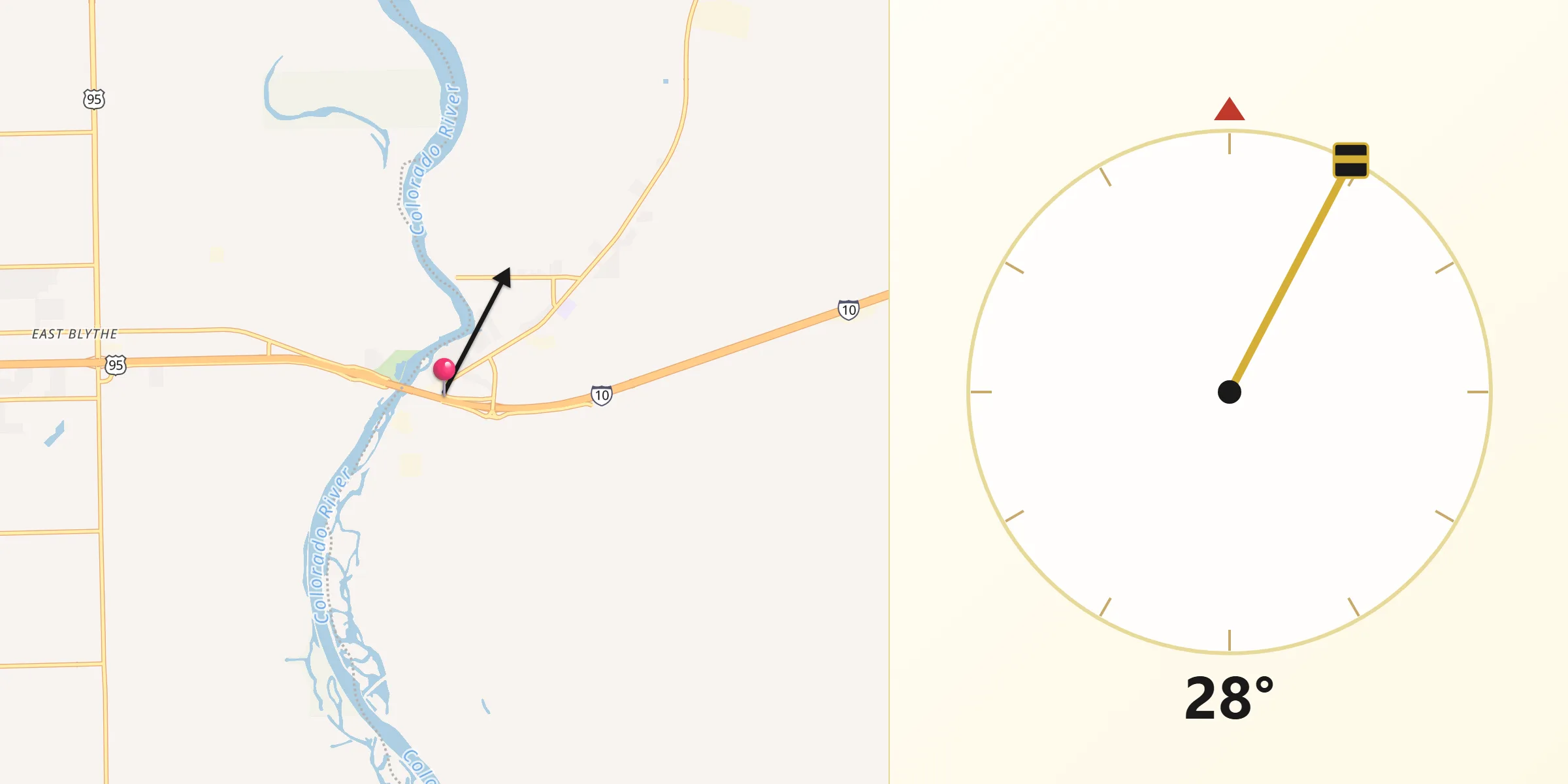 Qibla Direction from Ehrenberg