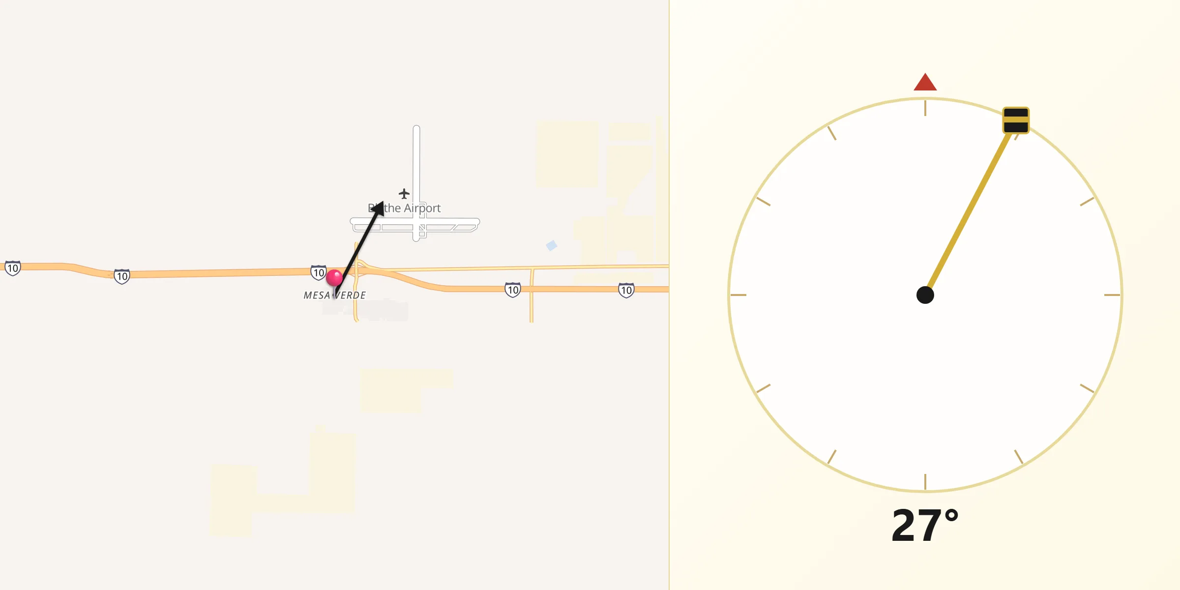 Qibla Direction from Mesa Verde