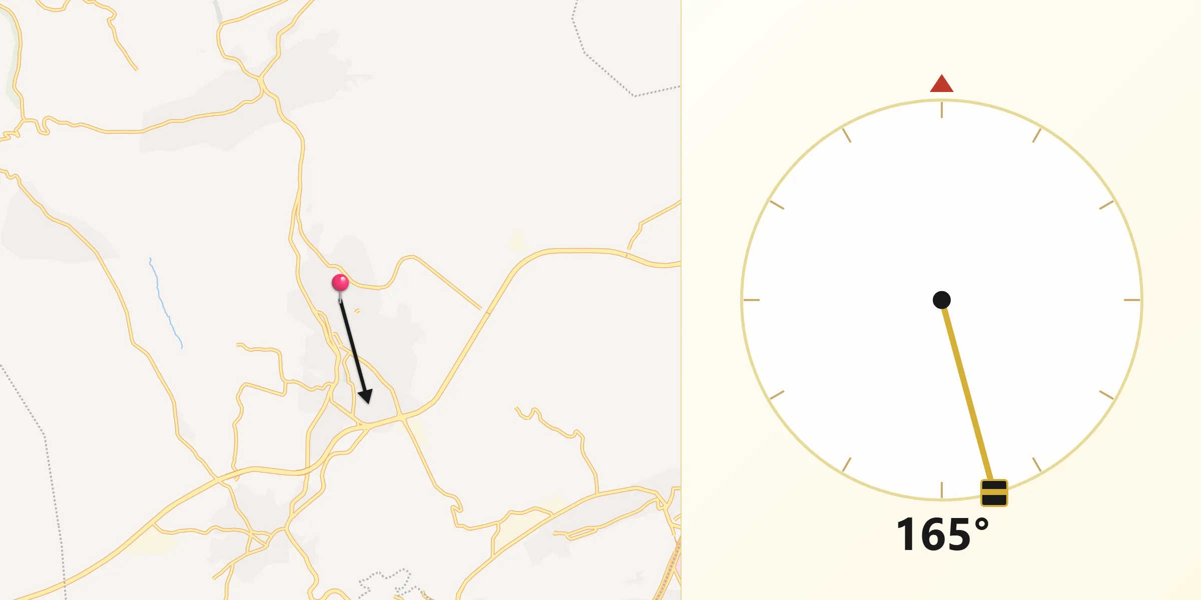 اتجاه القبلة من التل