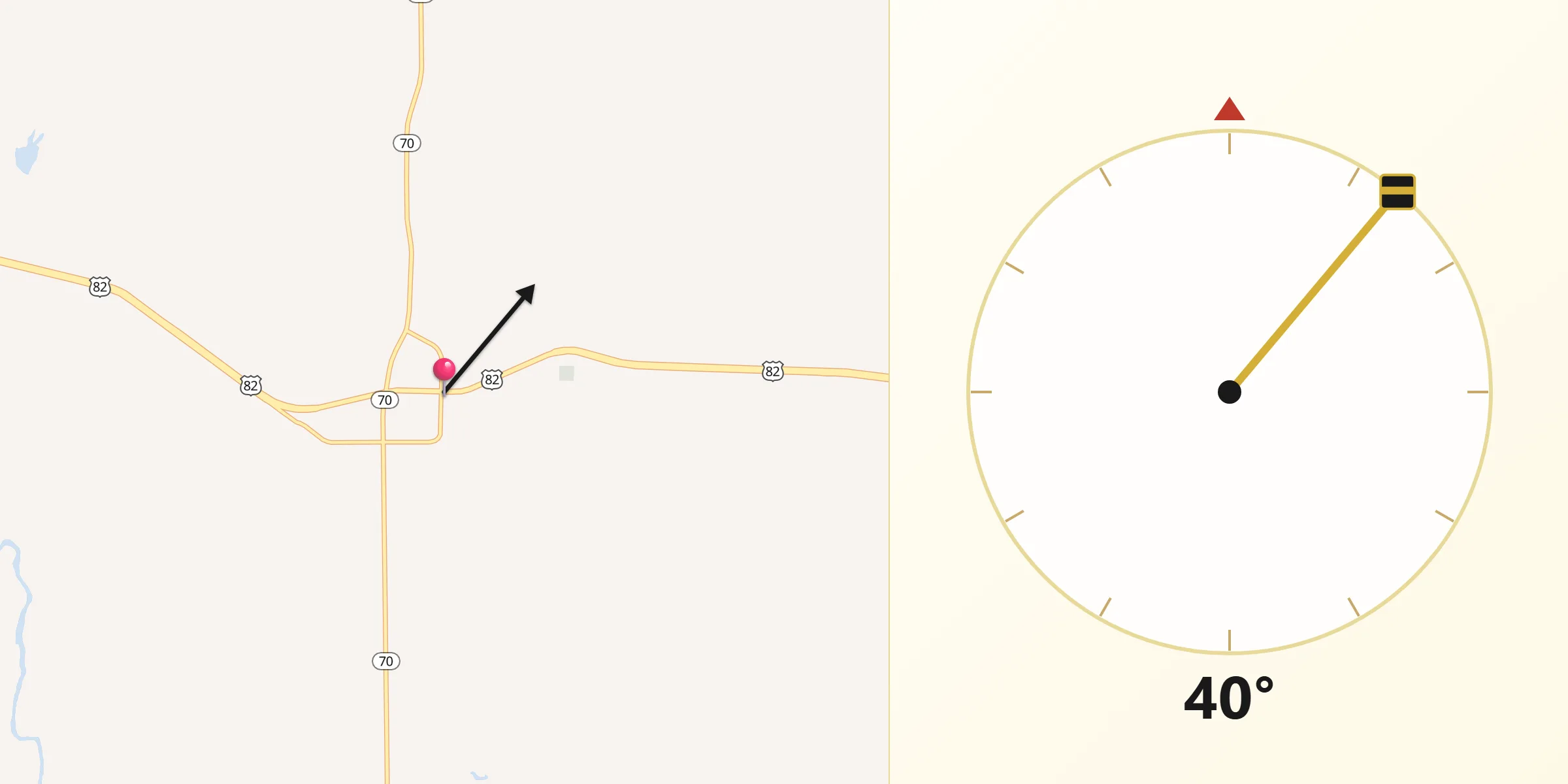 Qibla Direction from Dickens