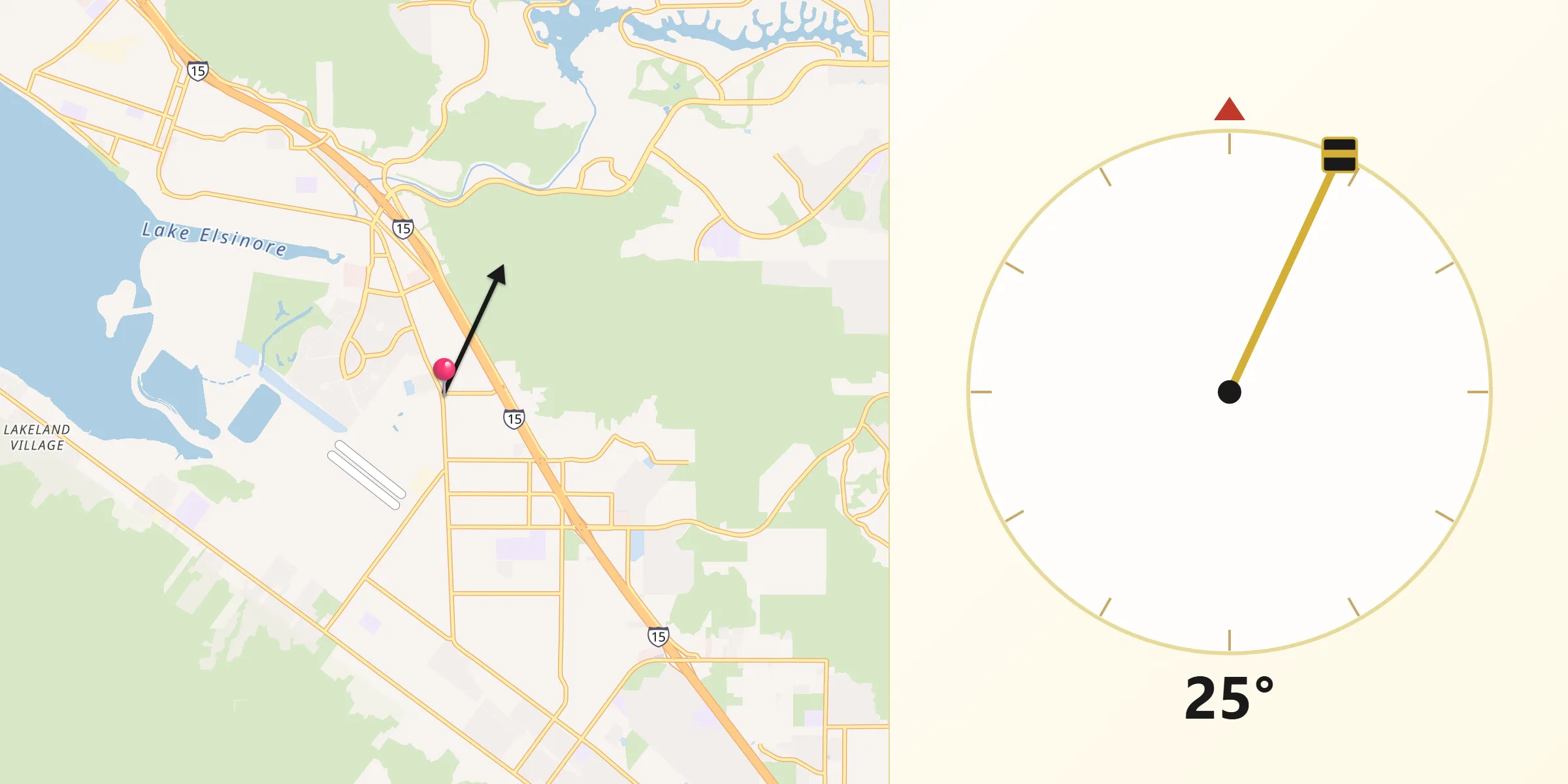 Qibla Direction from Sedco Hills