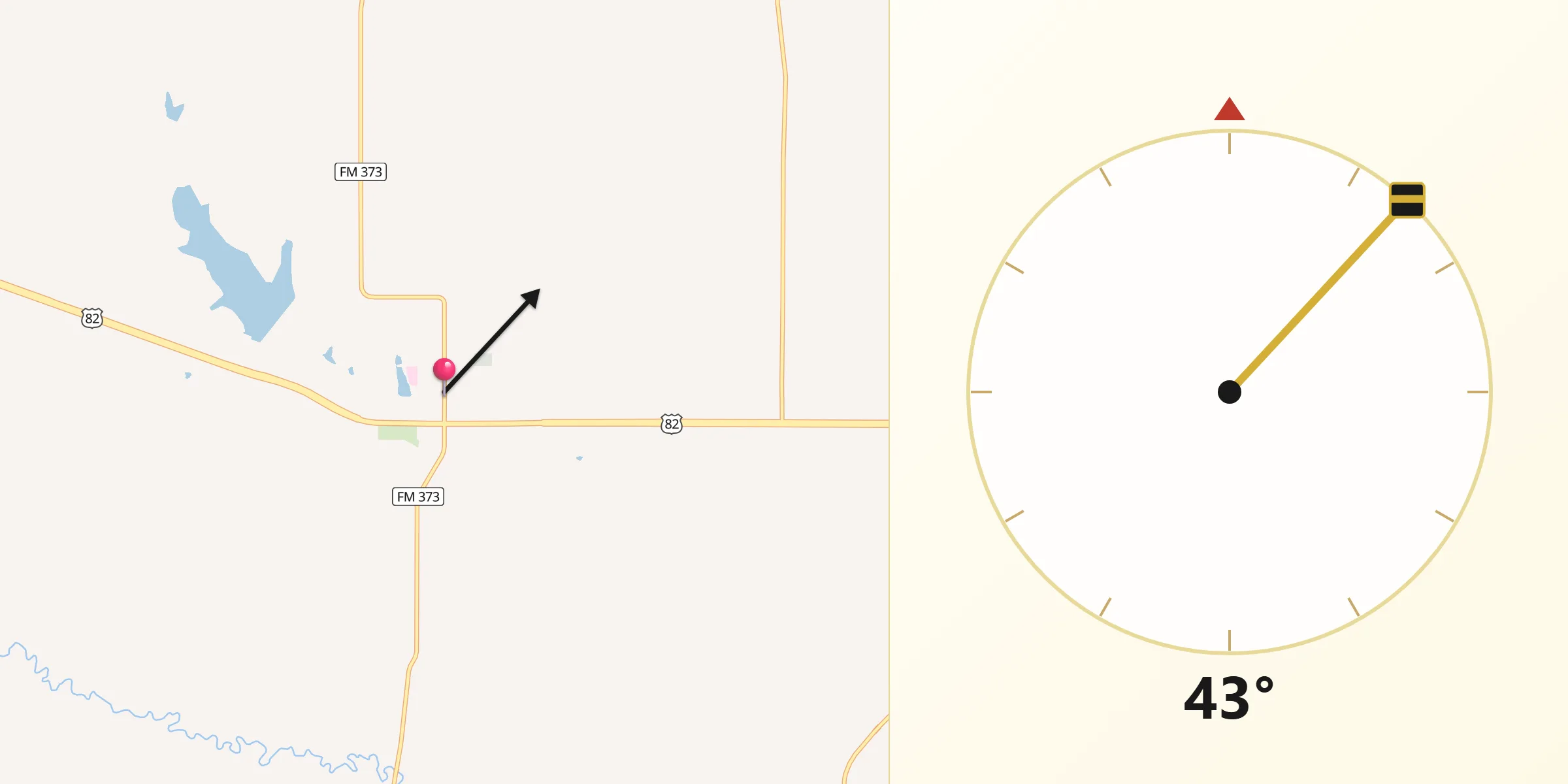 Qibla Direction from Muenster