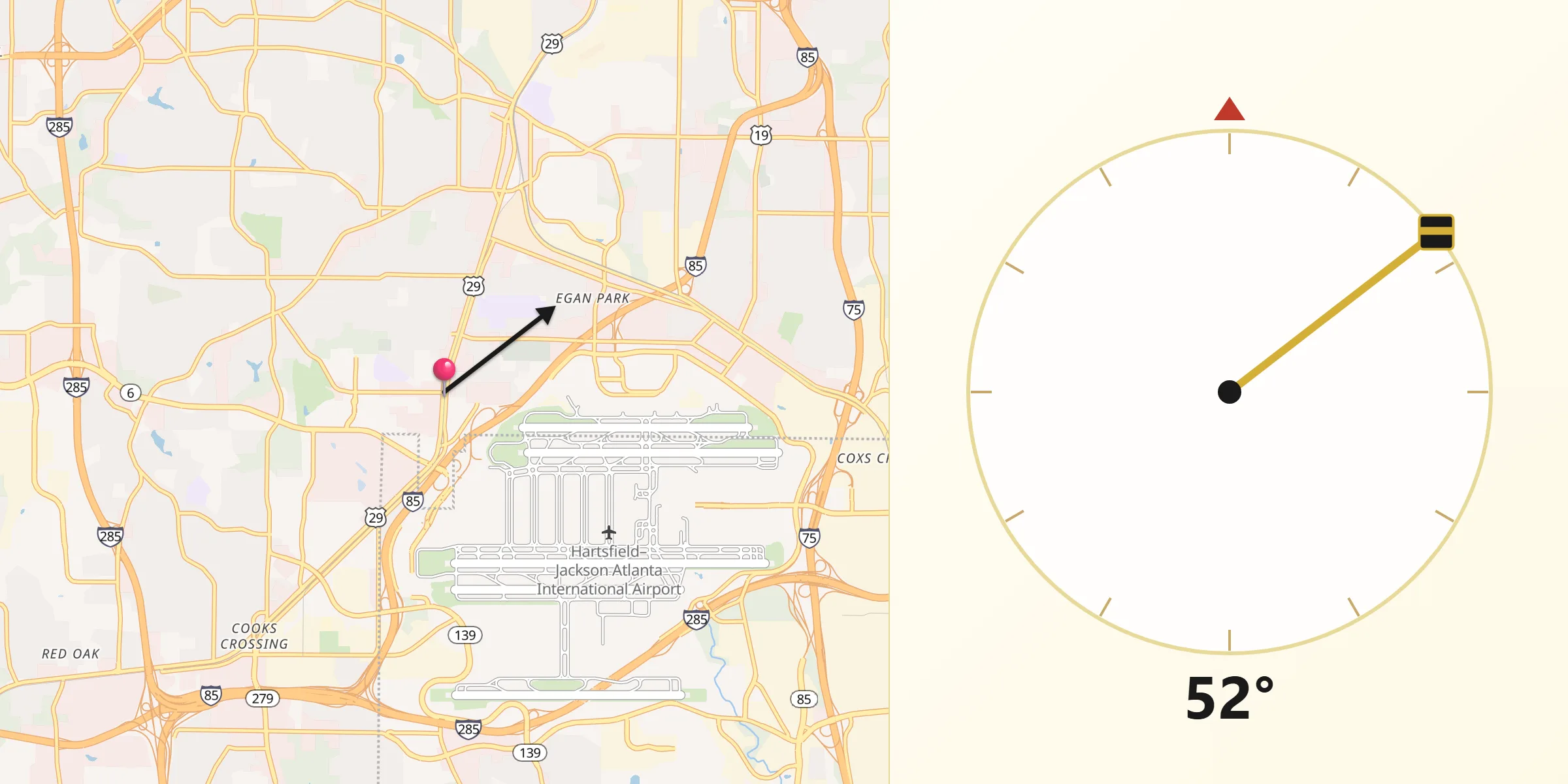 Qibla Direction from College Park
