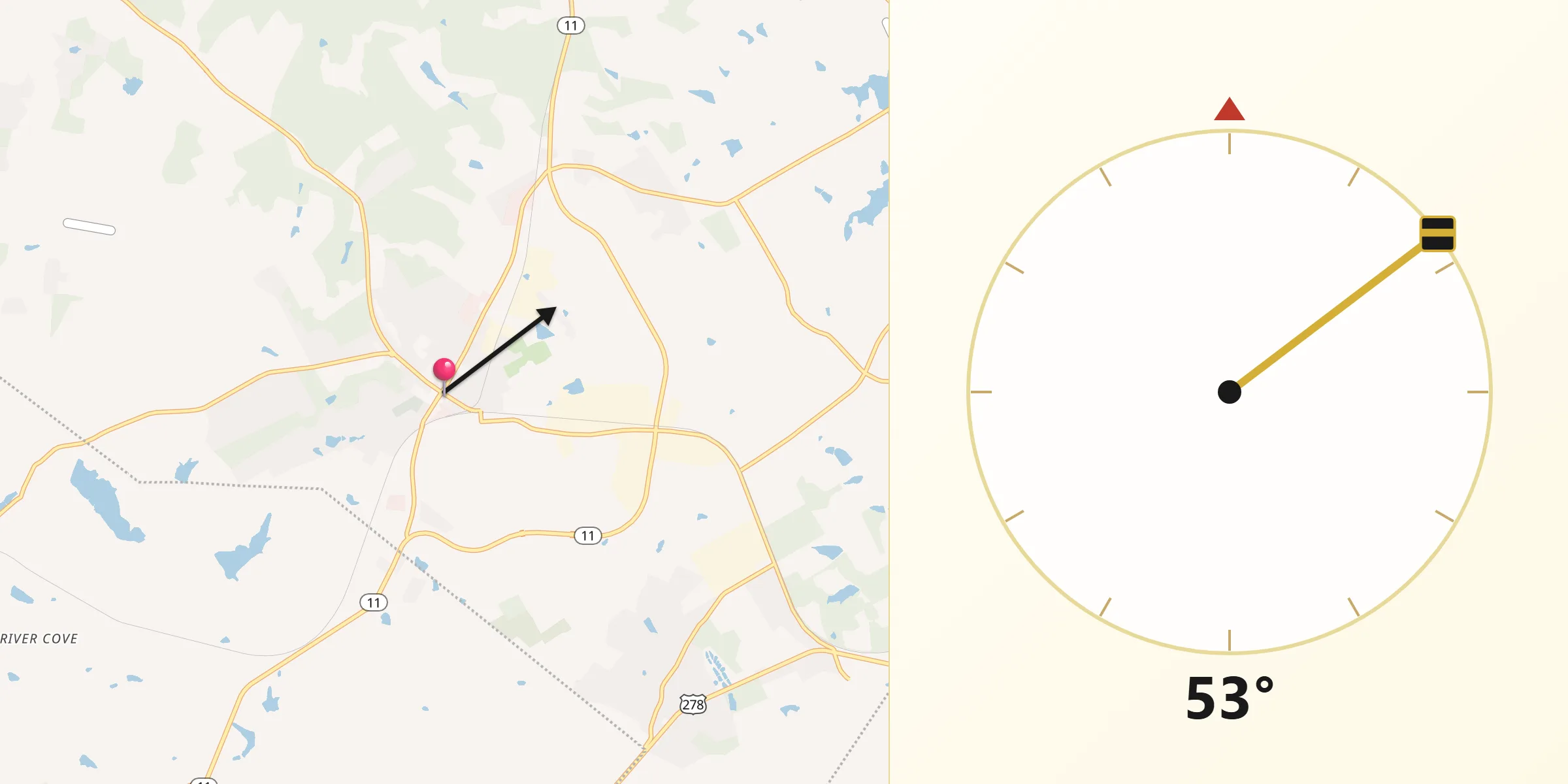 Qibla Direction from Social Circle