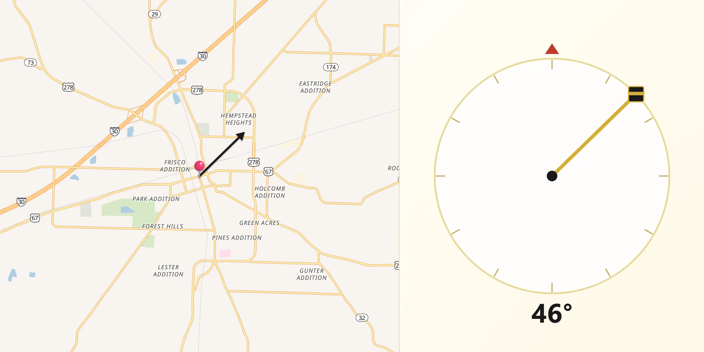 Qibla Direction from Hope