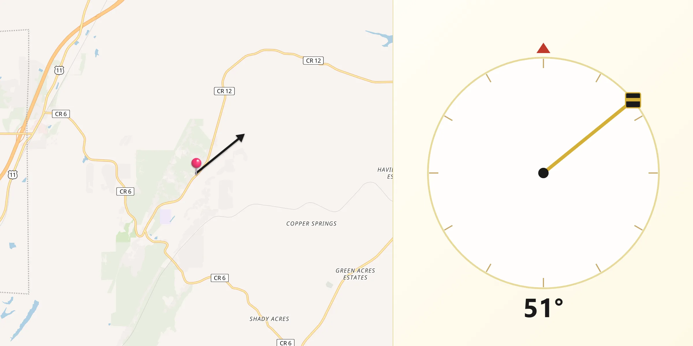 Qibla Direction from Margaret