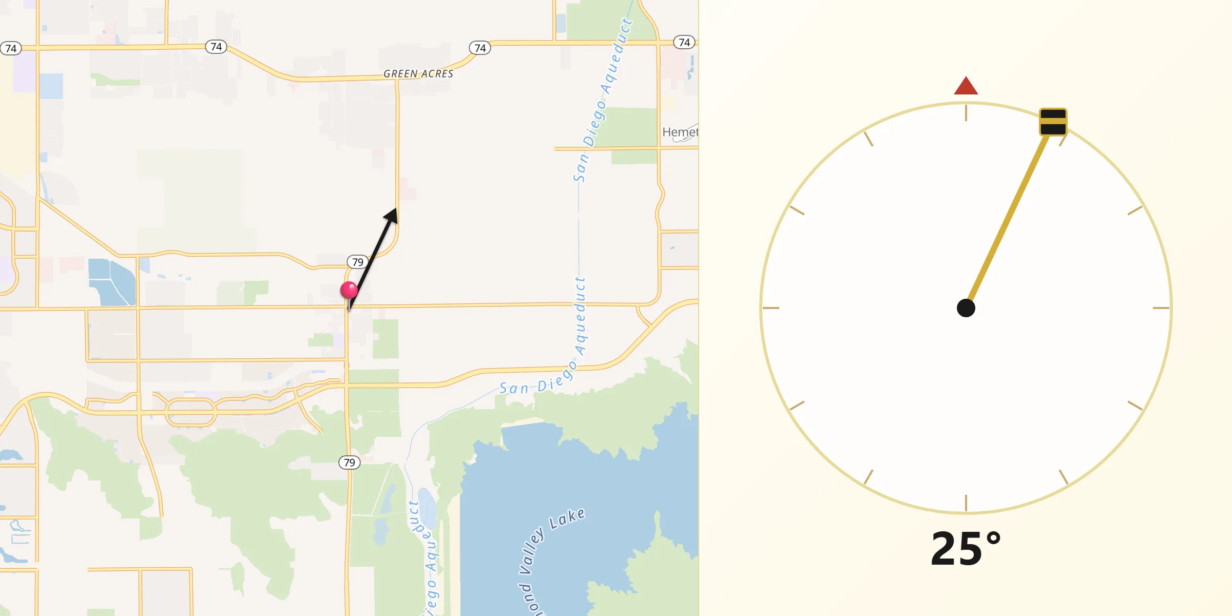 Qibla Direction from Winchester