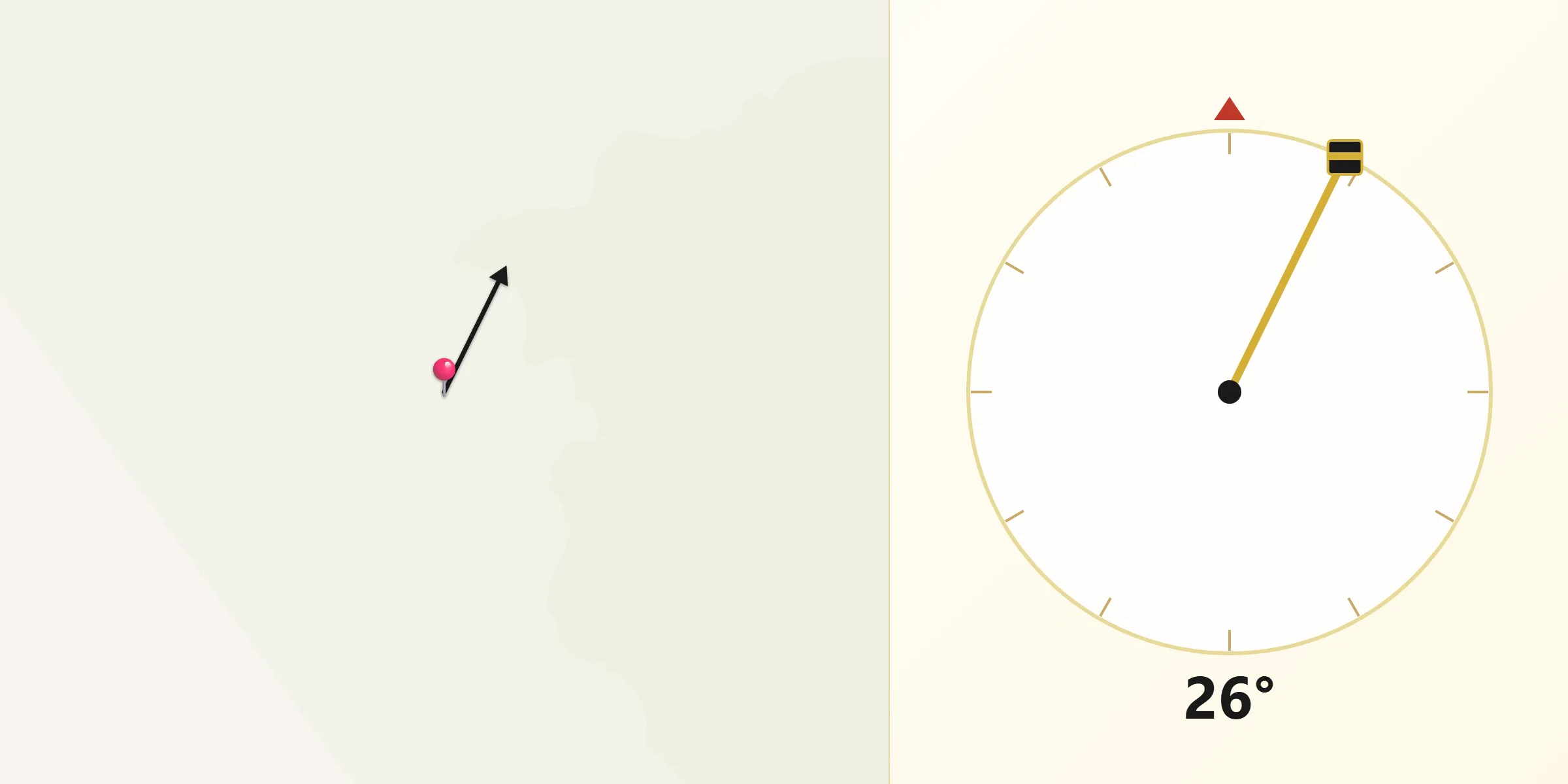Qibla Direction from Riverside County
