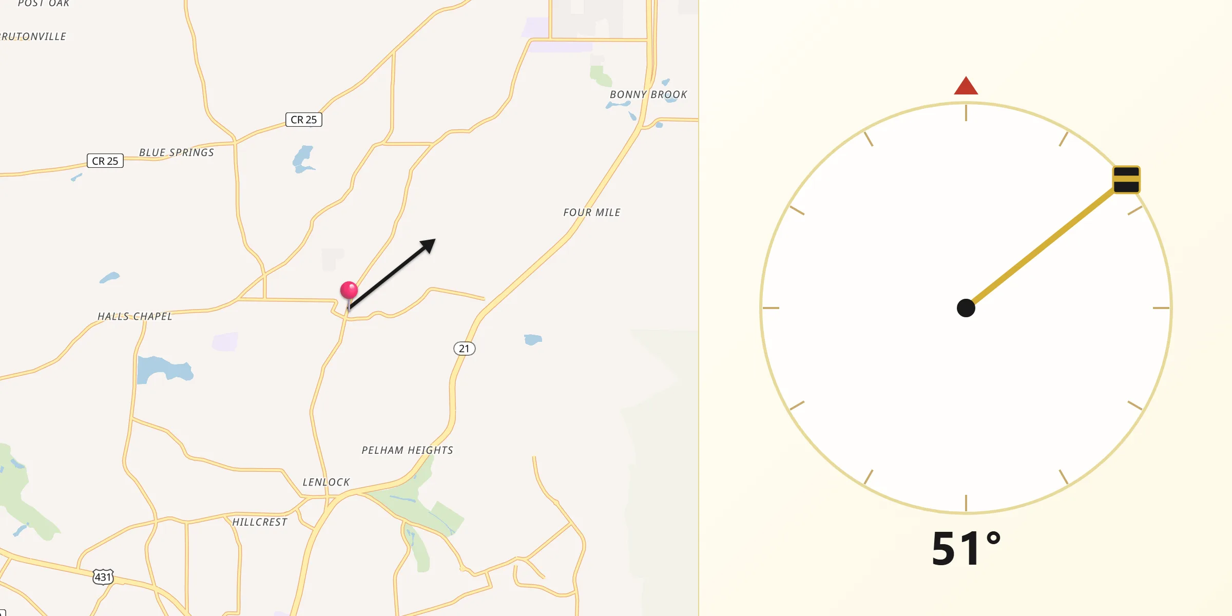 Qibla Direction from Weaver