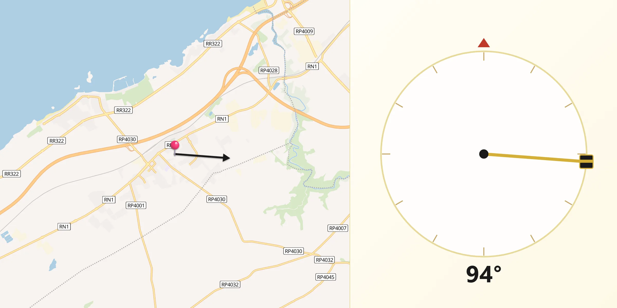 اتجاه القبلة من الصخيرات