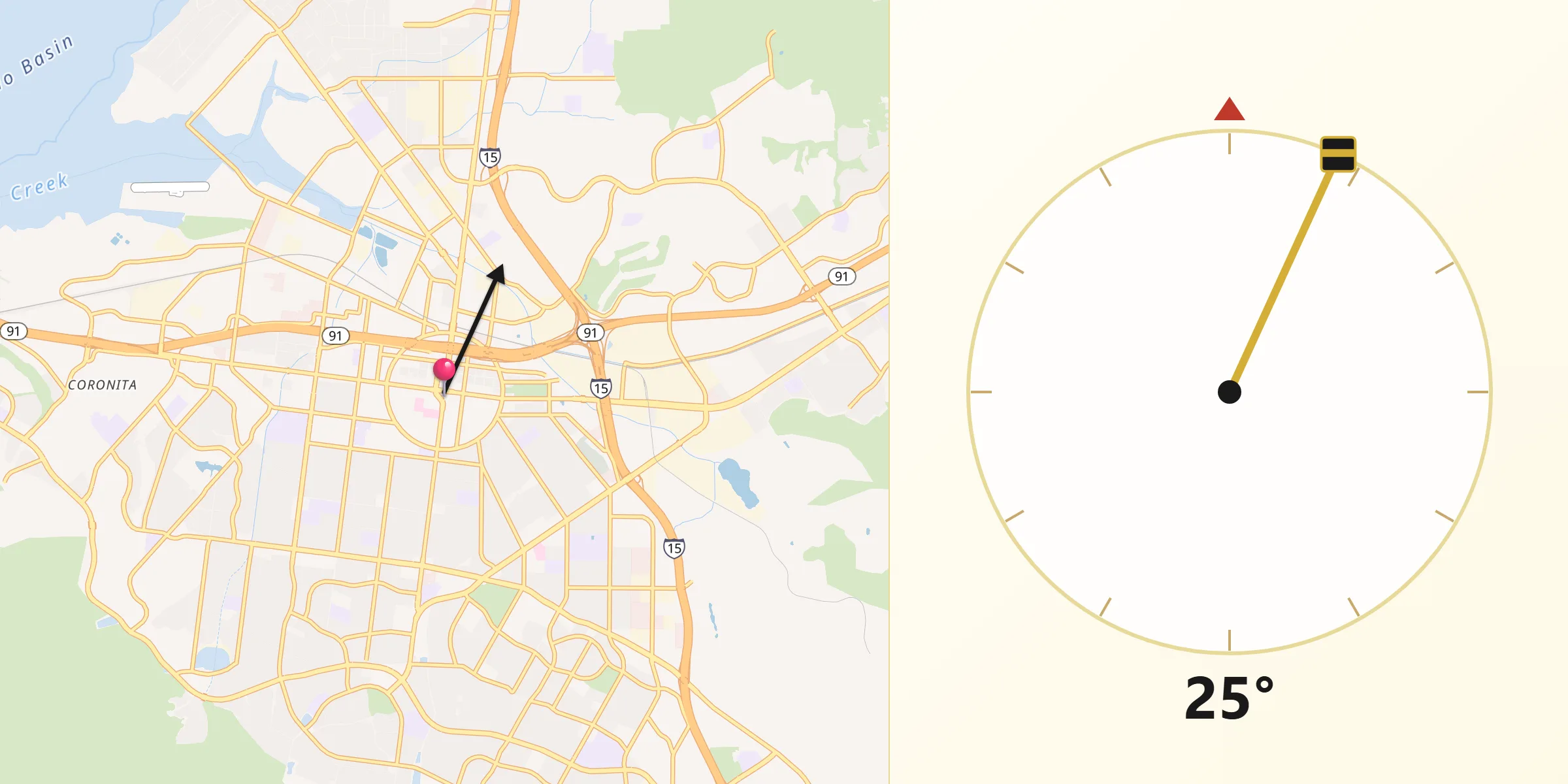 Qibla Direction from Corona