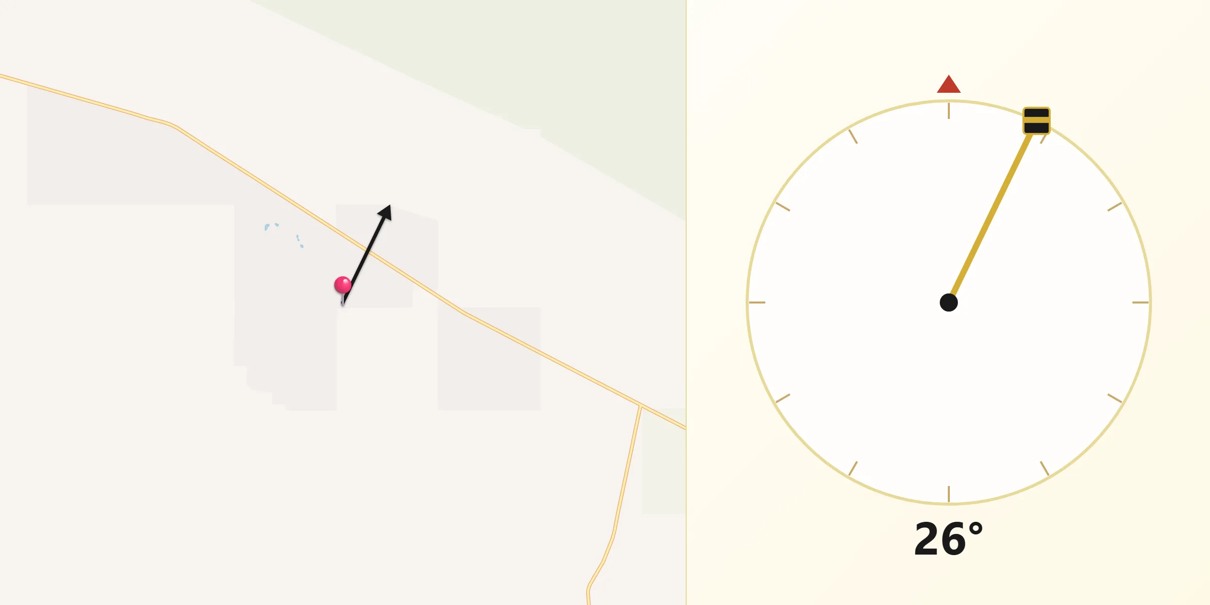 Qibla Direction from Sky Valley