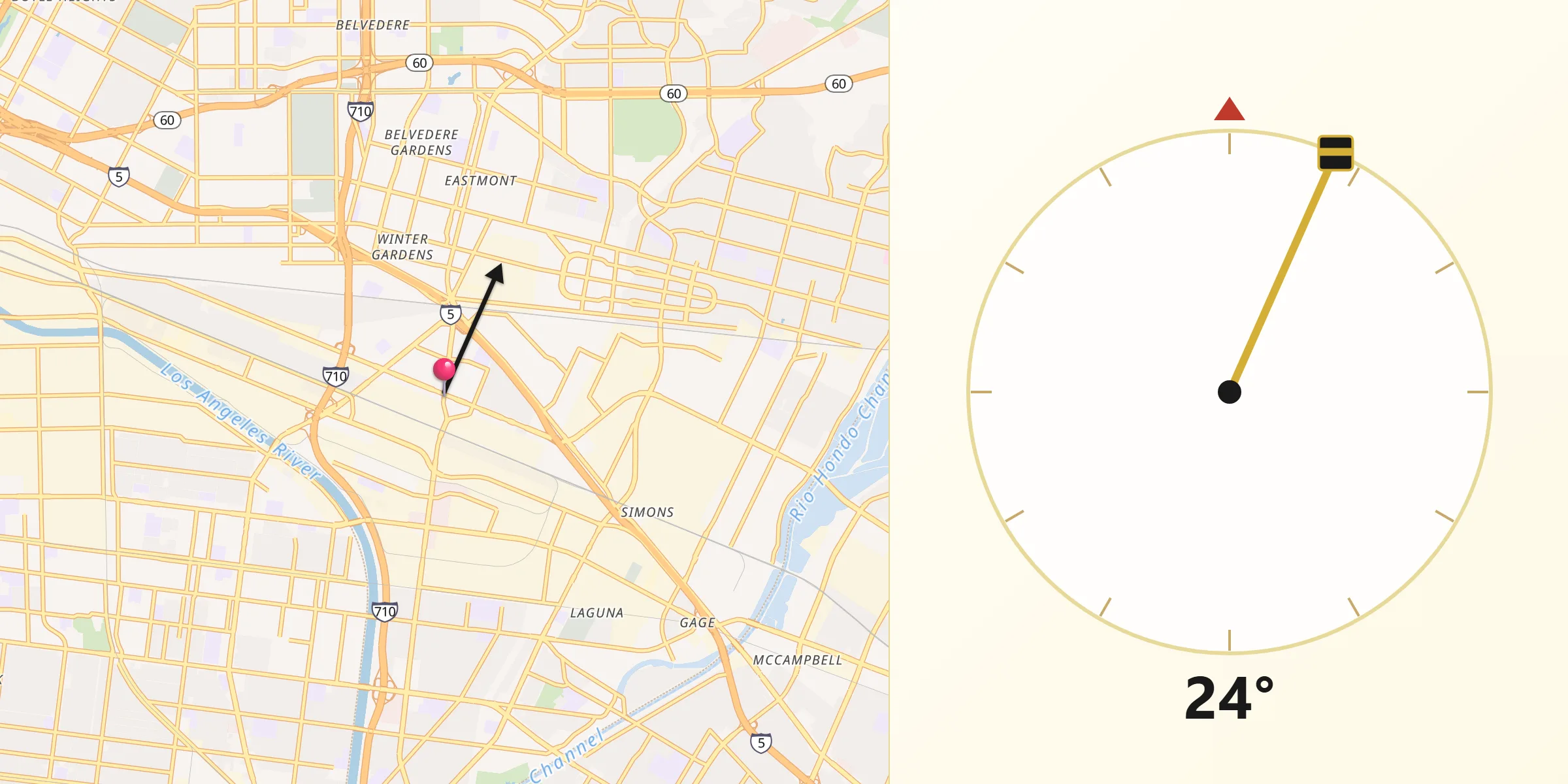 Qibla Direction from Commerce