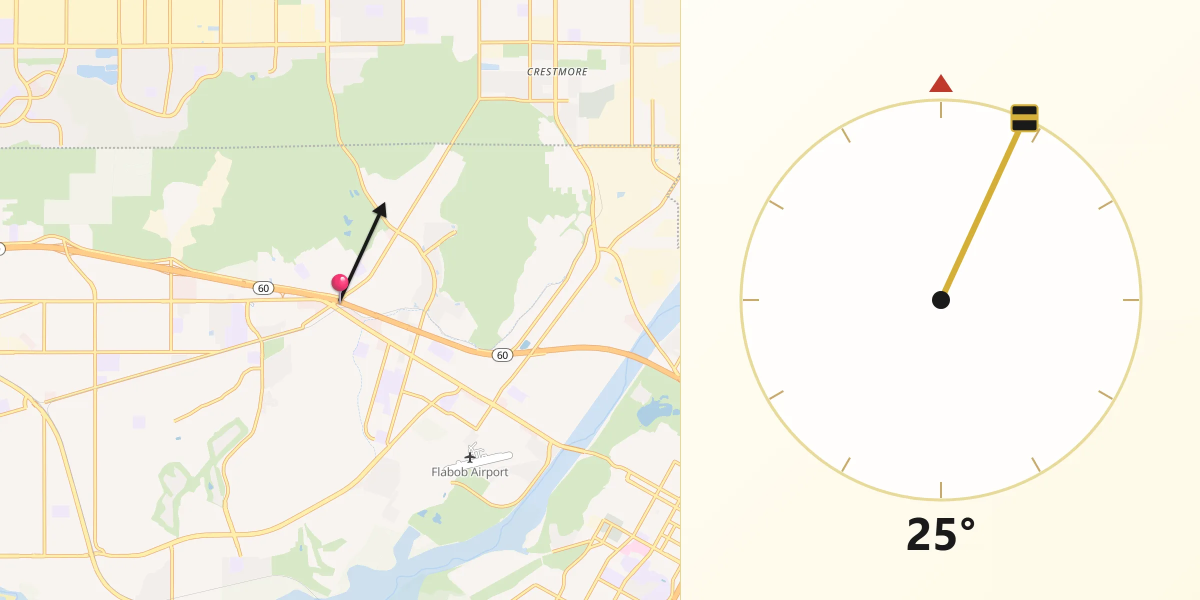 Qibla Direction from Sunnyslope