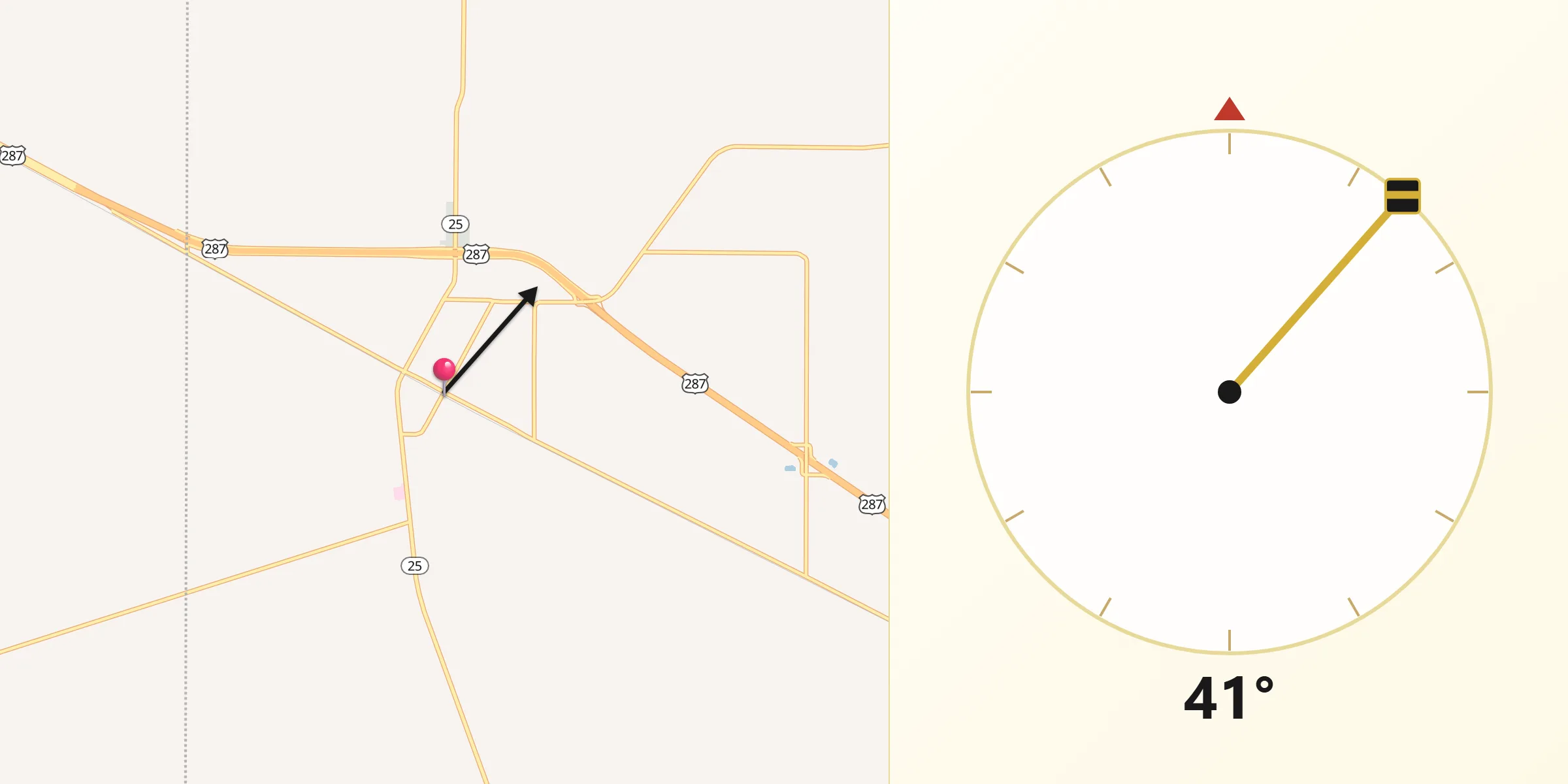 Qibla Direction from Electra