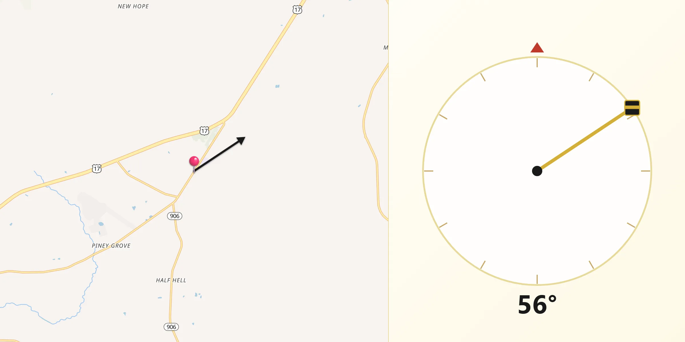 Qibla Direction from Bolivia