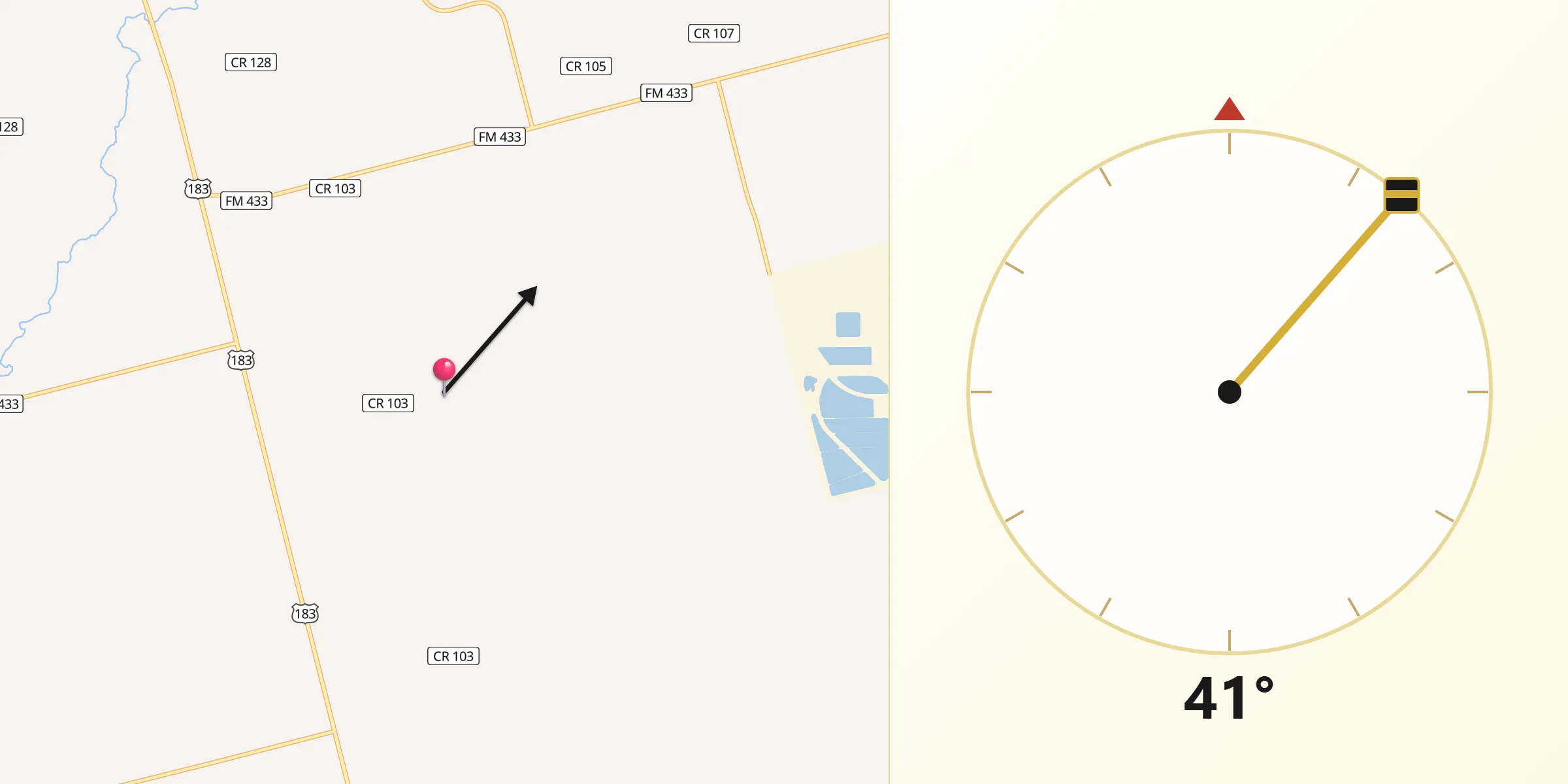 Qibla Direction from Wilbarger
