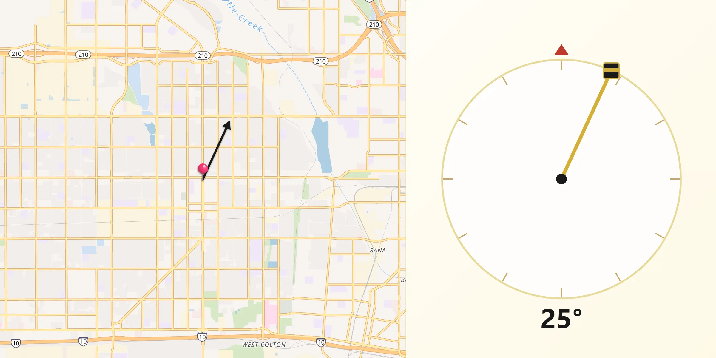 Qibla Direction from Rialto