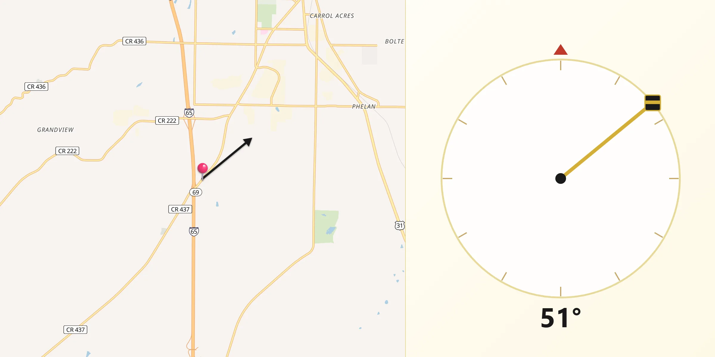 Qibla Direction from Good Hope