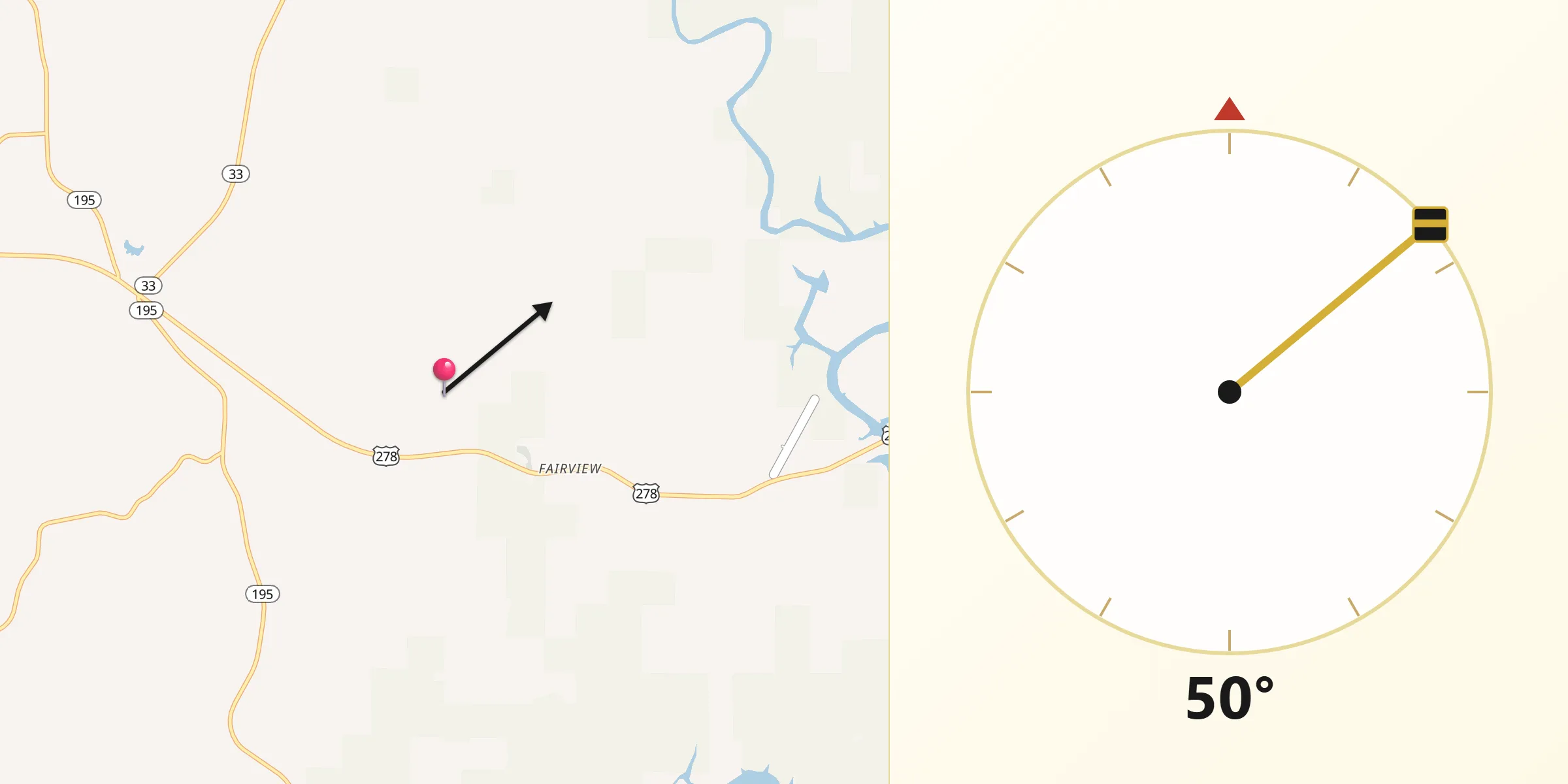 Qibla Direction from Winston