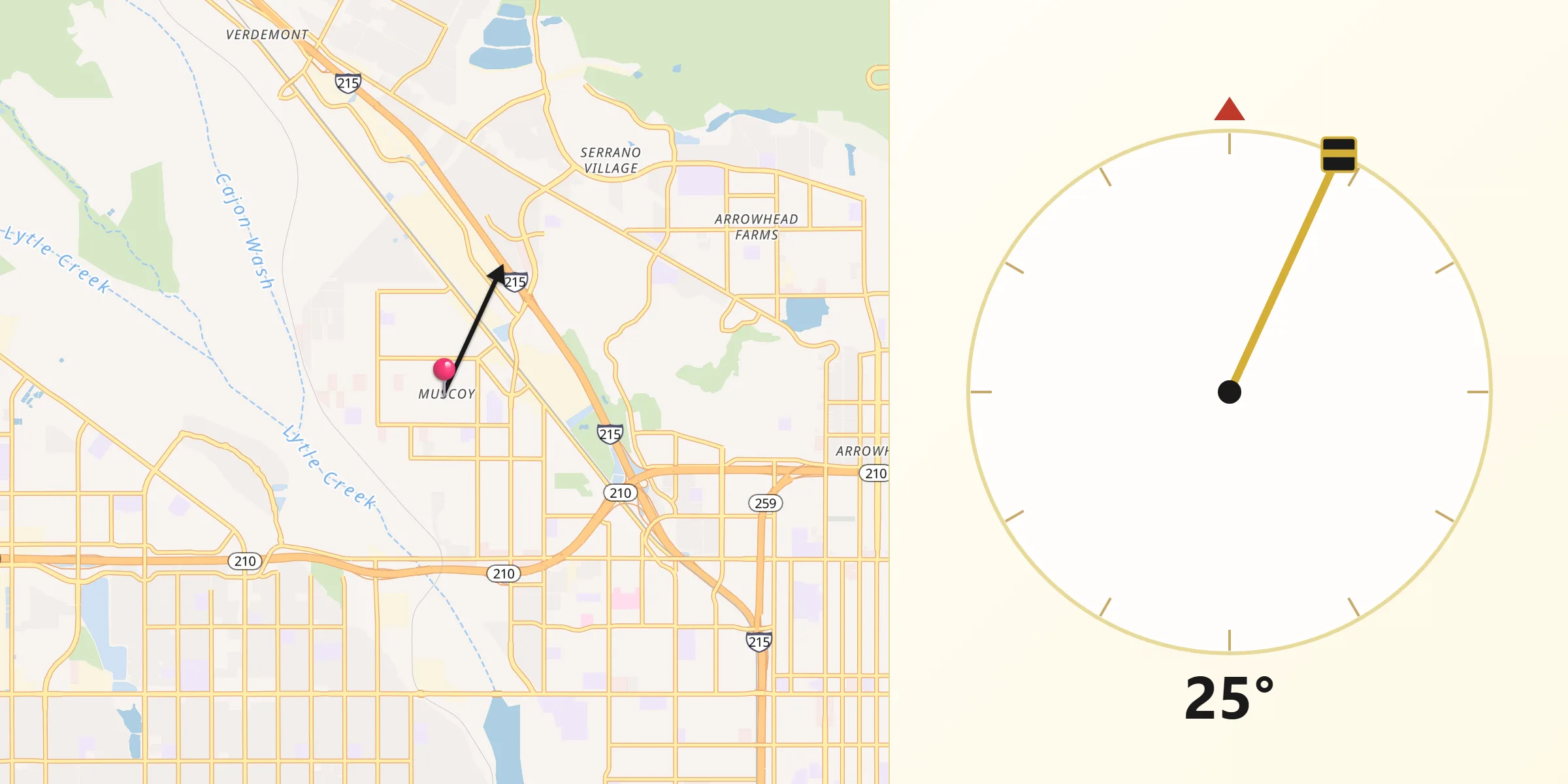 Qibla Direction from Muscoy