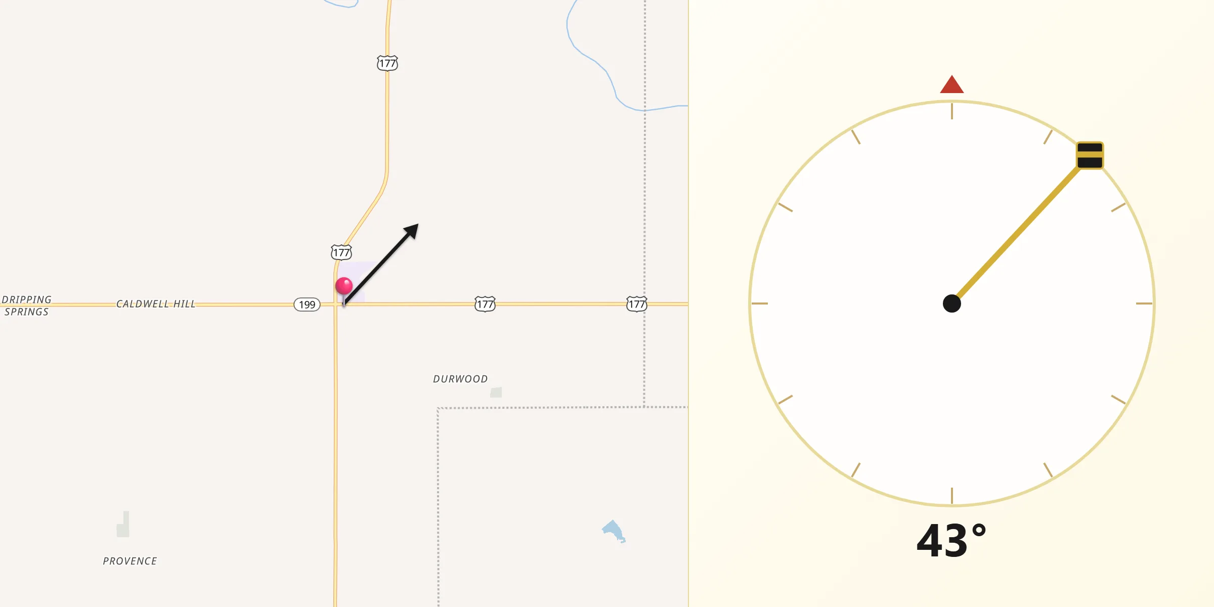 Qibla Direction from Dickson