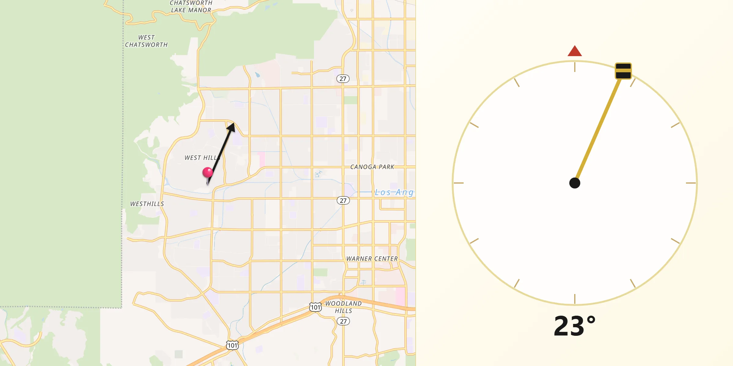 Qibla Direction from West Hills