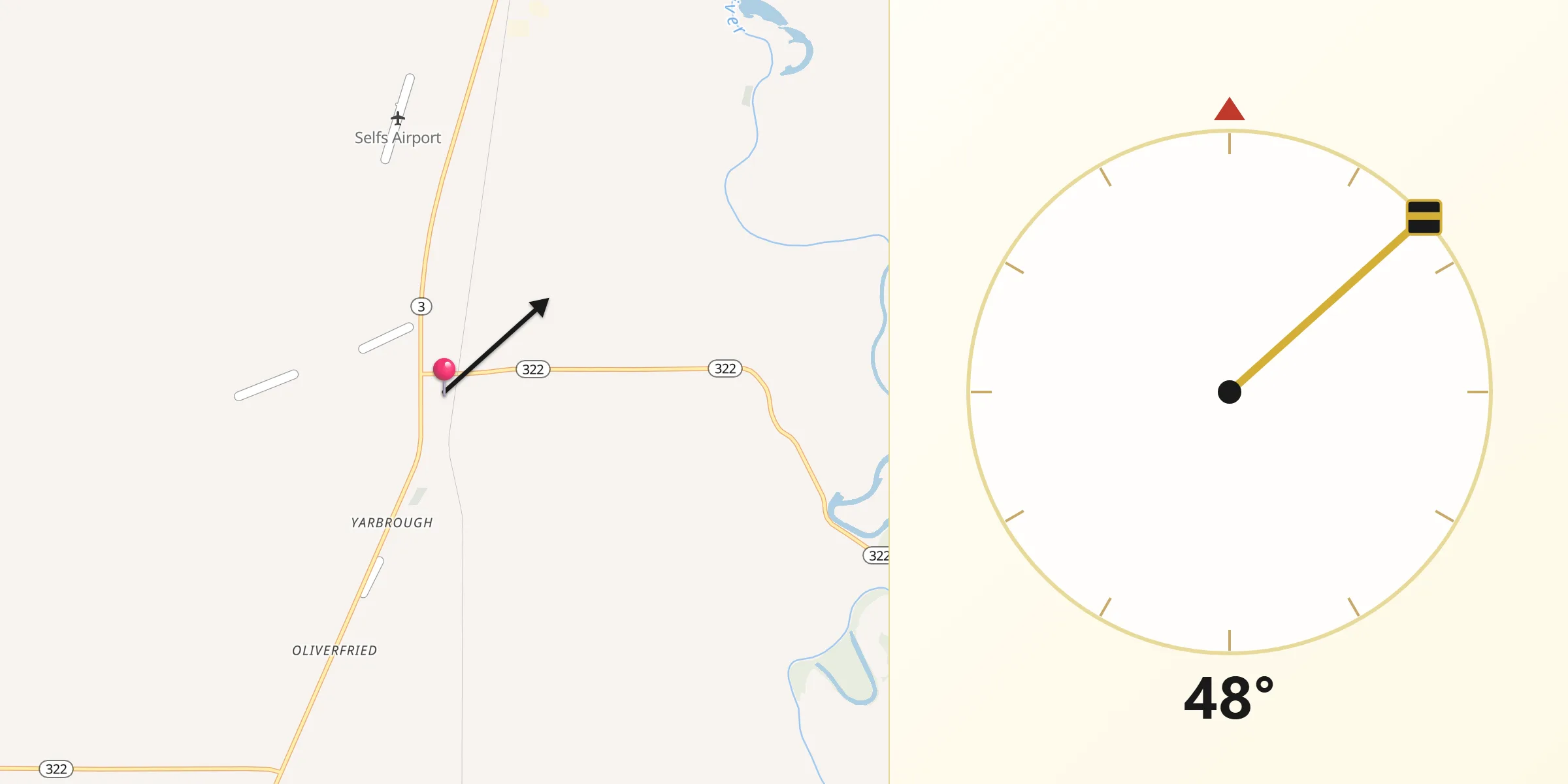 Qibla Direction from Lambert