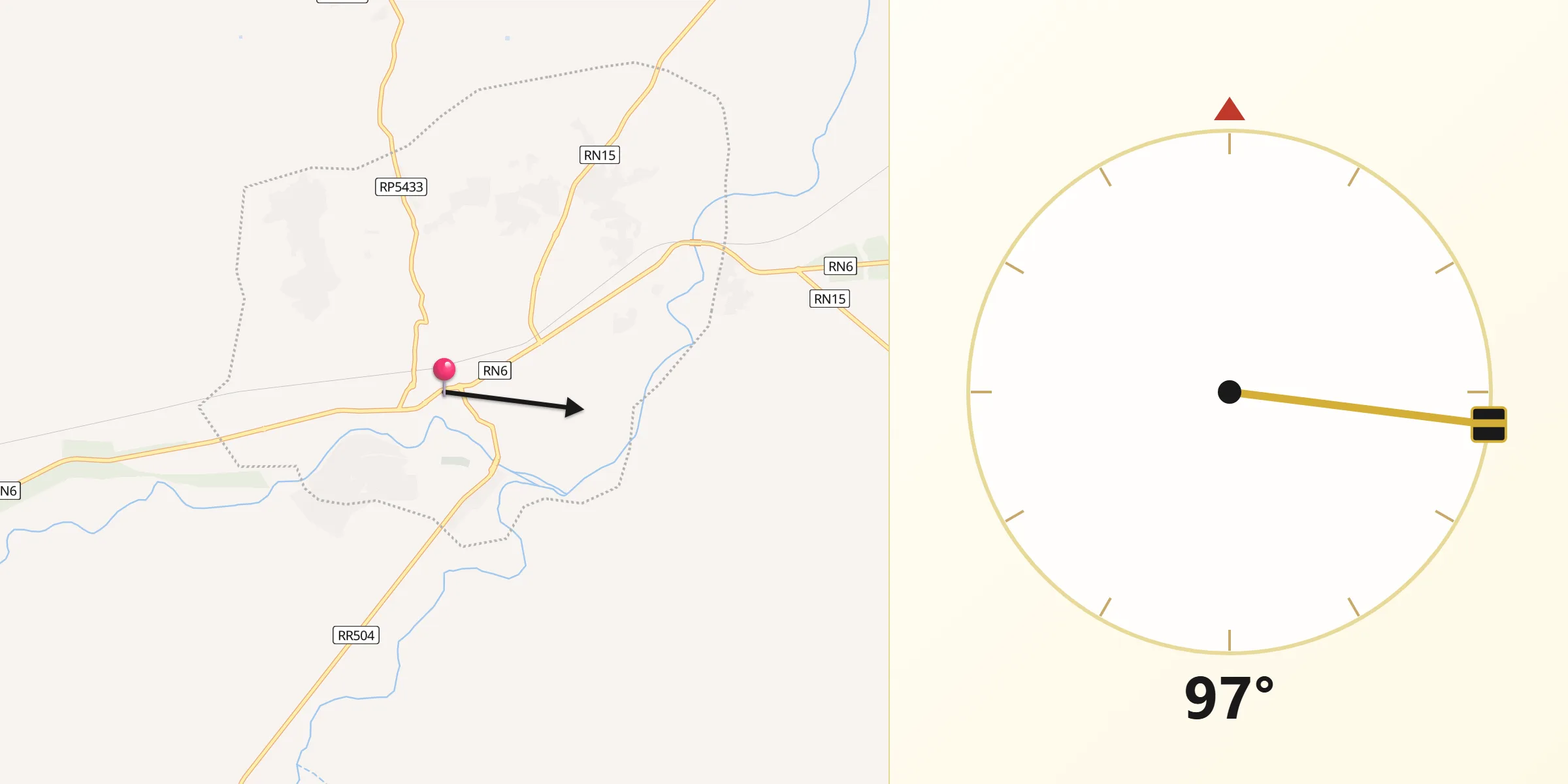 اتجاه القبلة من جرسيف
