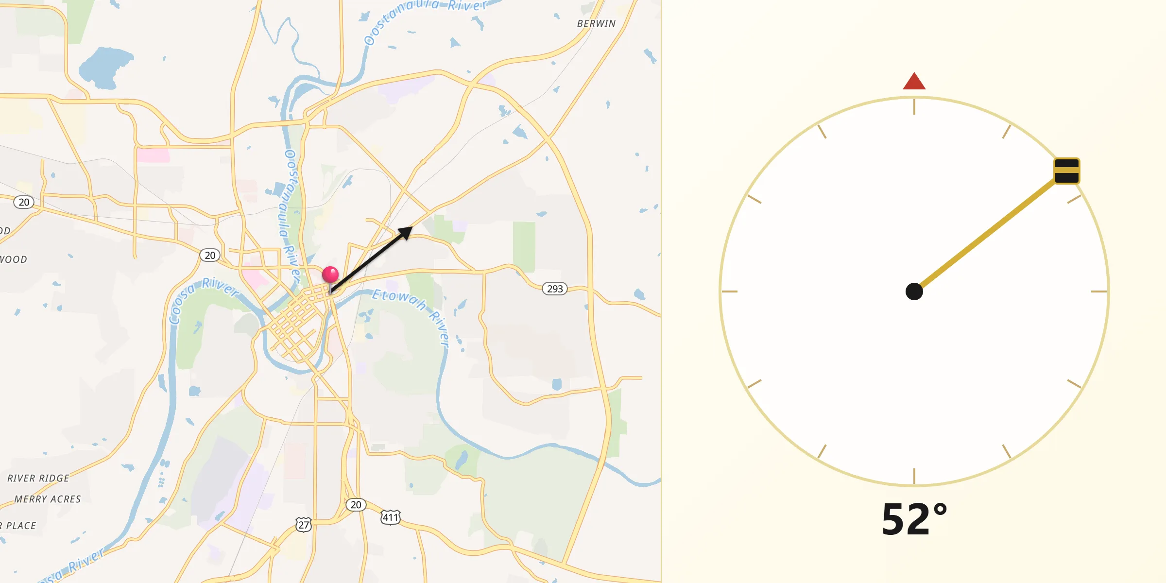 Qibla Direction from Rome
